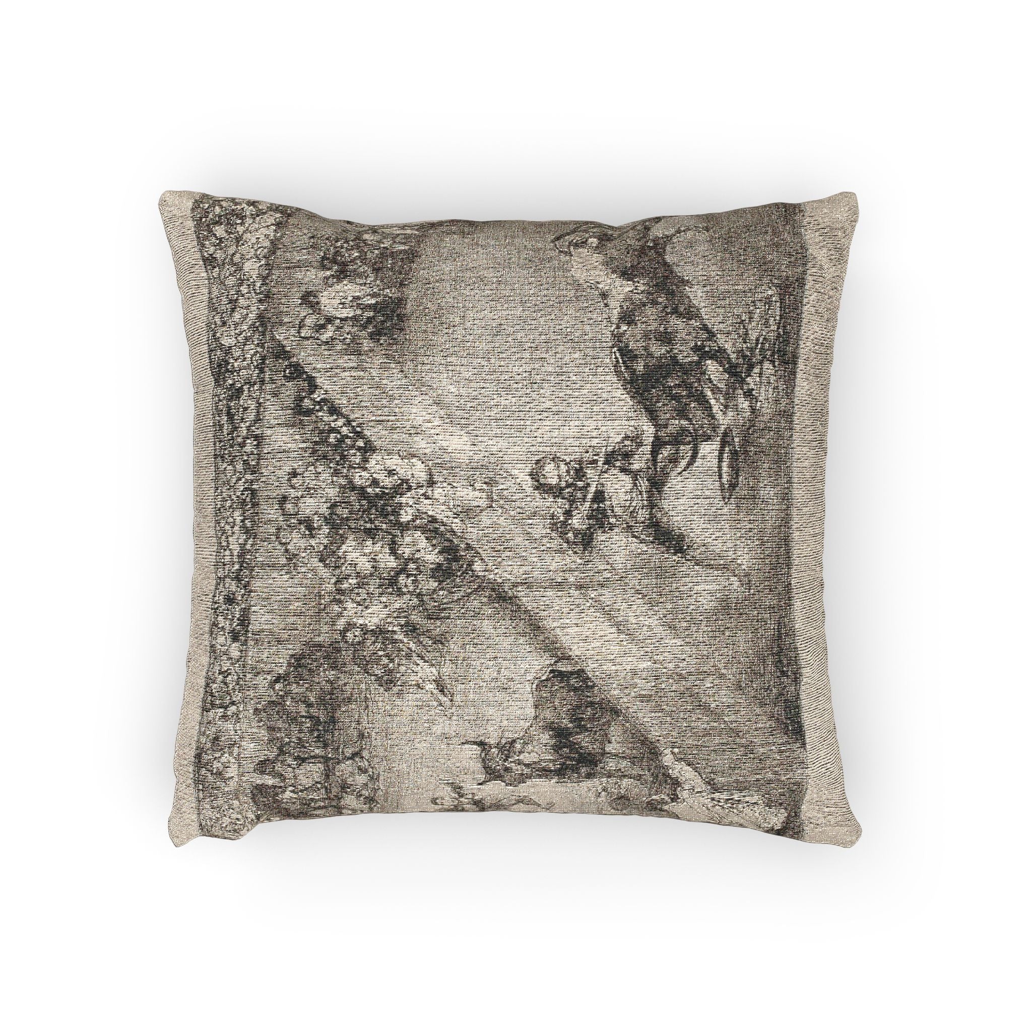 Francisco José de Goya y Lucientes - Bullfight in a divided ring, from The Bulls of Bordeaux | Woven Pillow - Image 2