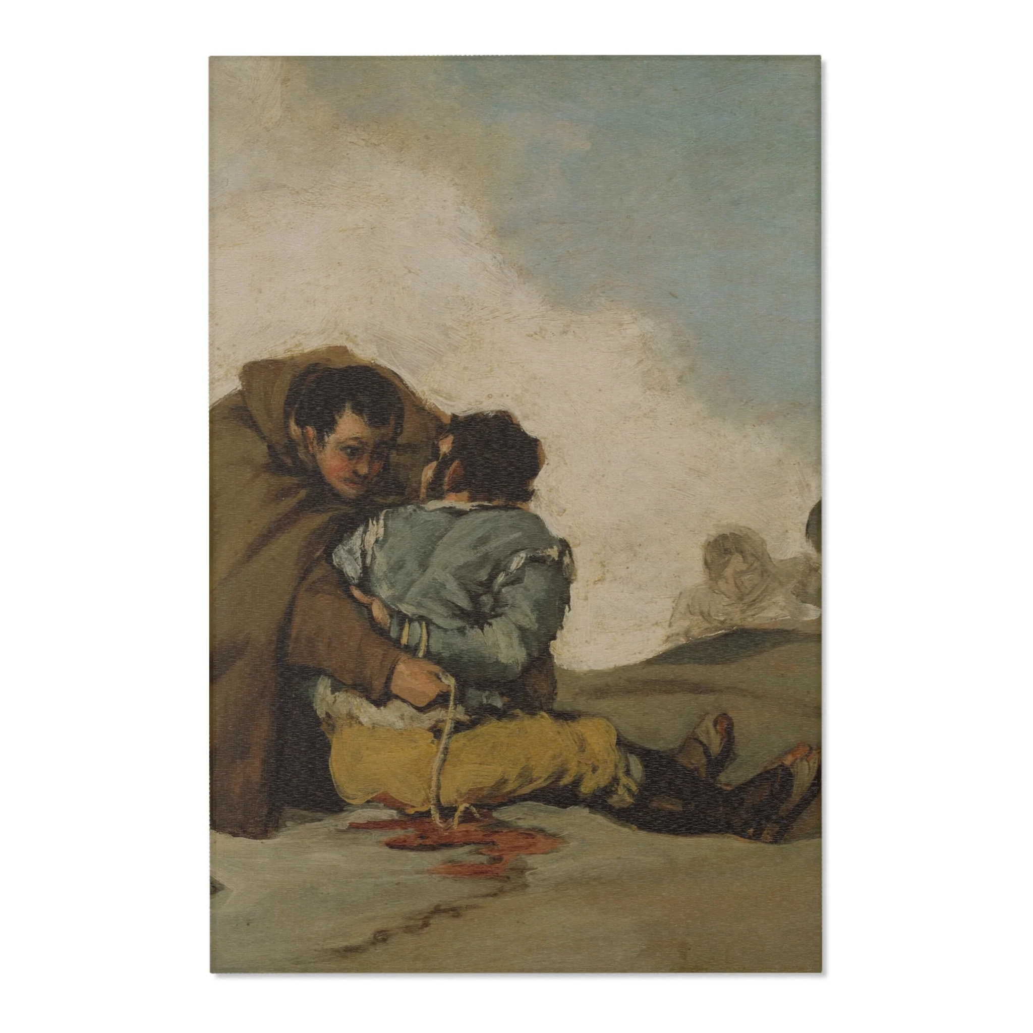 Francisco José de Goya y Lucientes - Friar Pedro Binds El Maragato with a Rope | Area Rug - Image 3