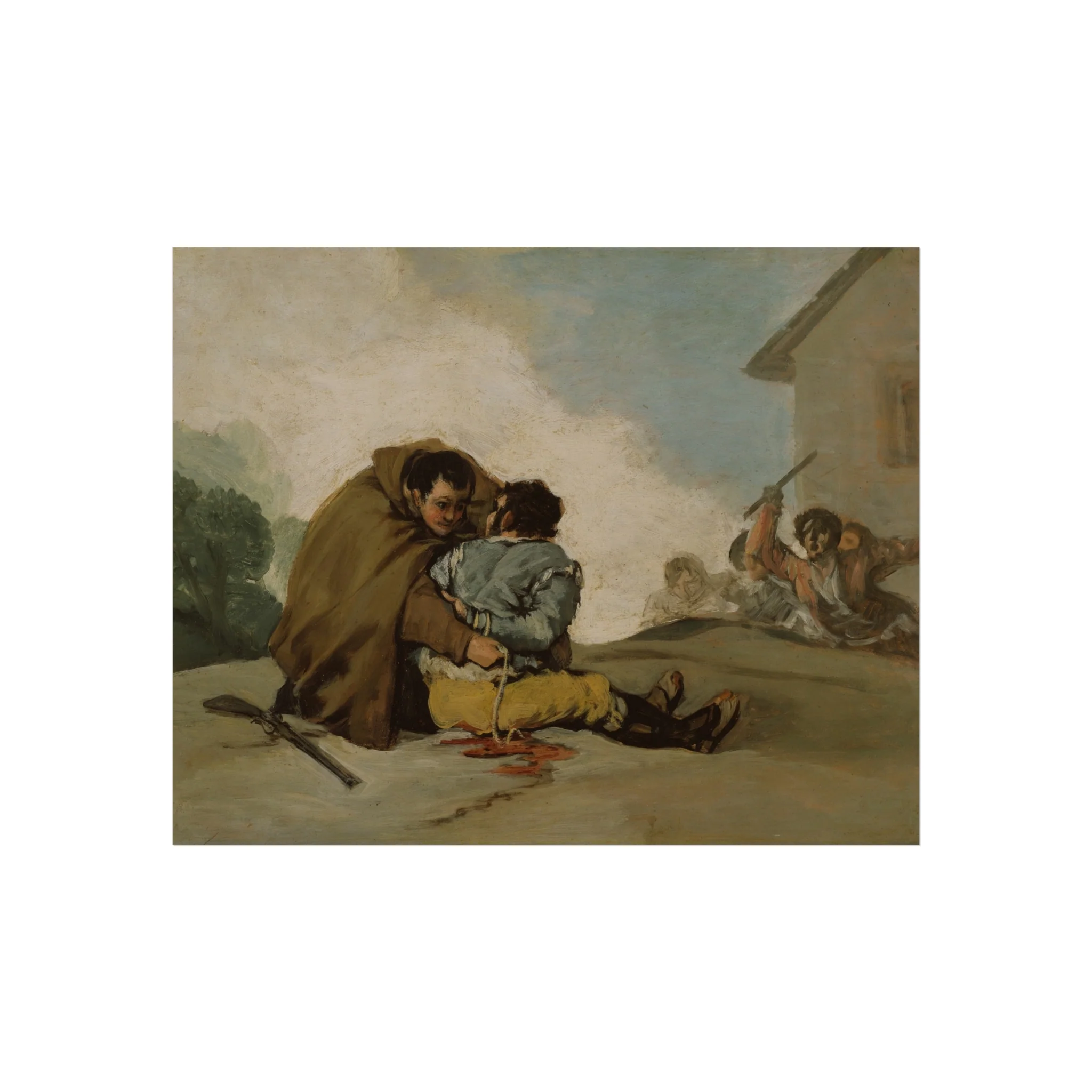 Francisco José de Goya y Lucientes - Friar Pedro Binds El Maragato with a Rope | Fine Art Poster - Image 2