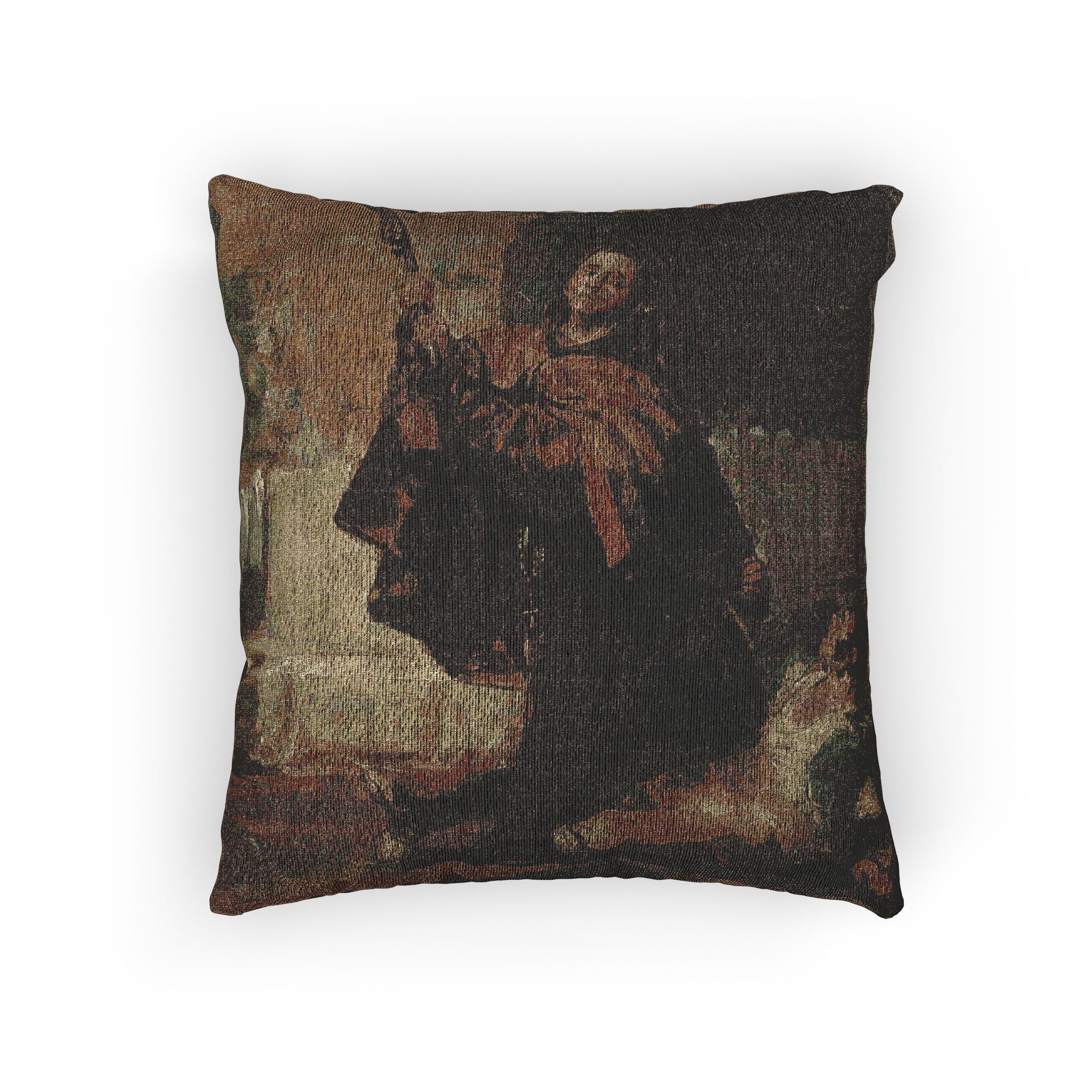 Francisco José de Goya y Lucientes - Friar Pedro Clubs El Maragato with the Butt of the Gun | Woven Pillow - Image 3