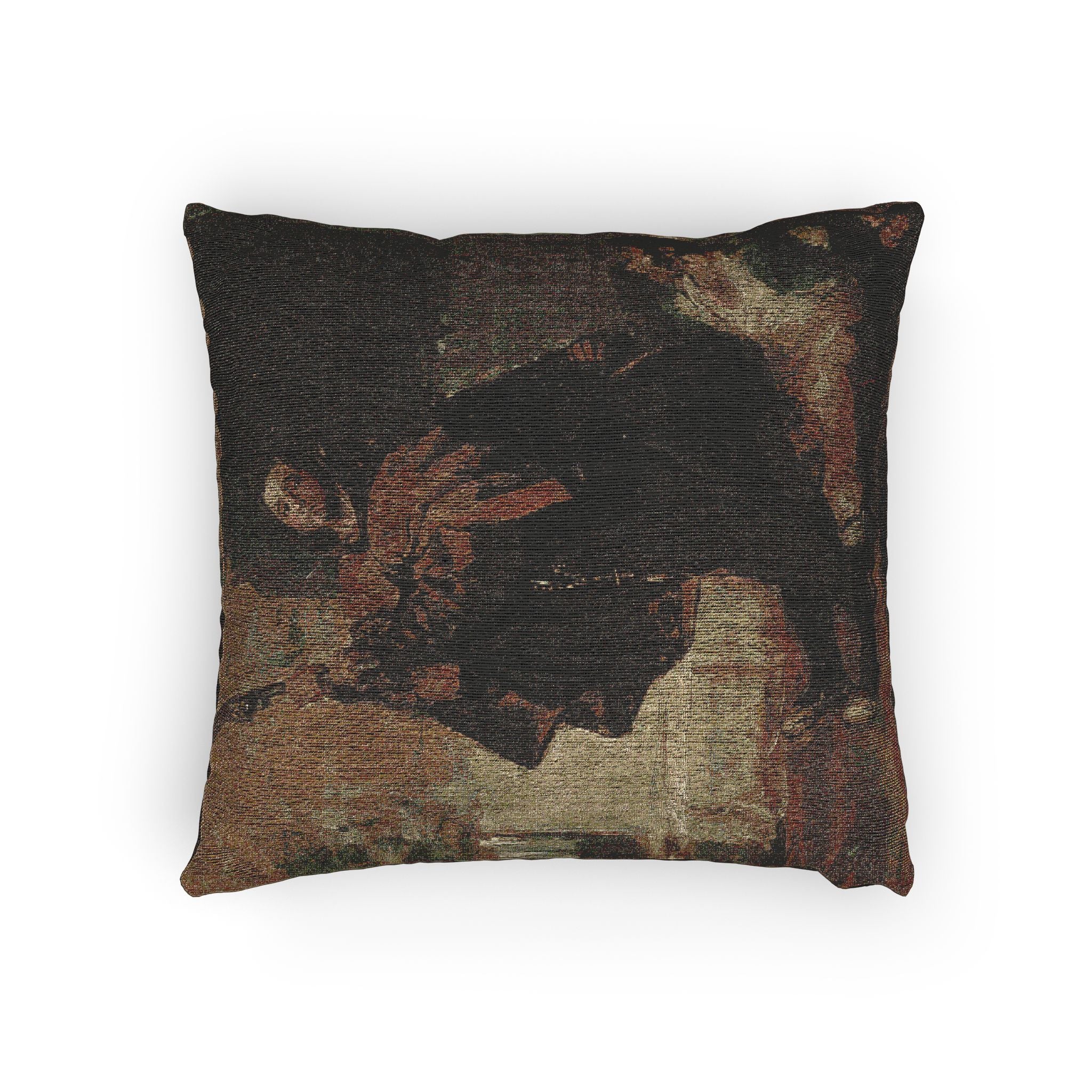 Francisco José de Goya y Lucientes - Friar Pedro Clubs El Maragato with the Butt of the Gun | Woven Pillow - Image 4