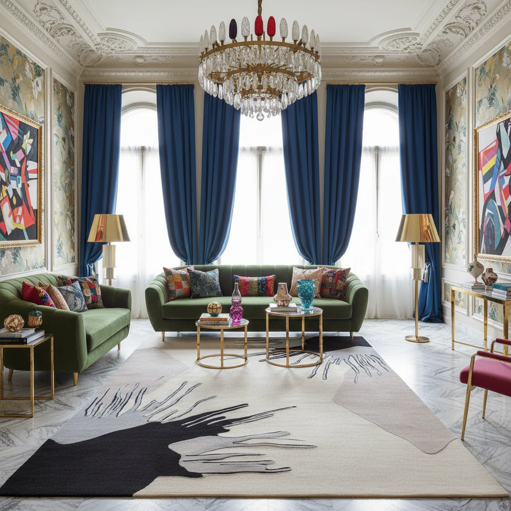 Fringe Flow Hand Tufted Rug - Image 2