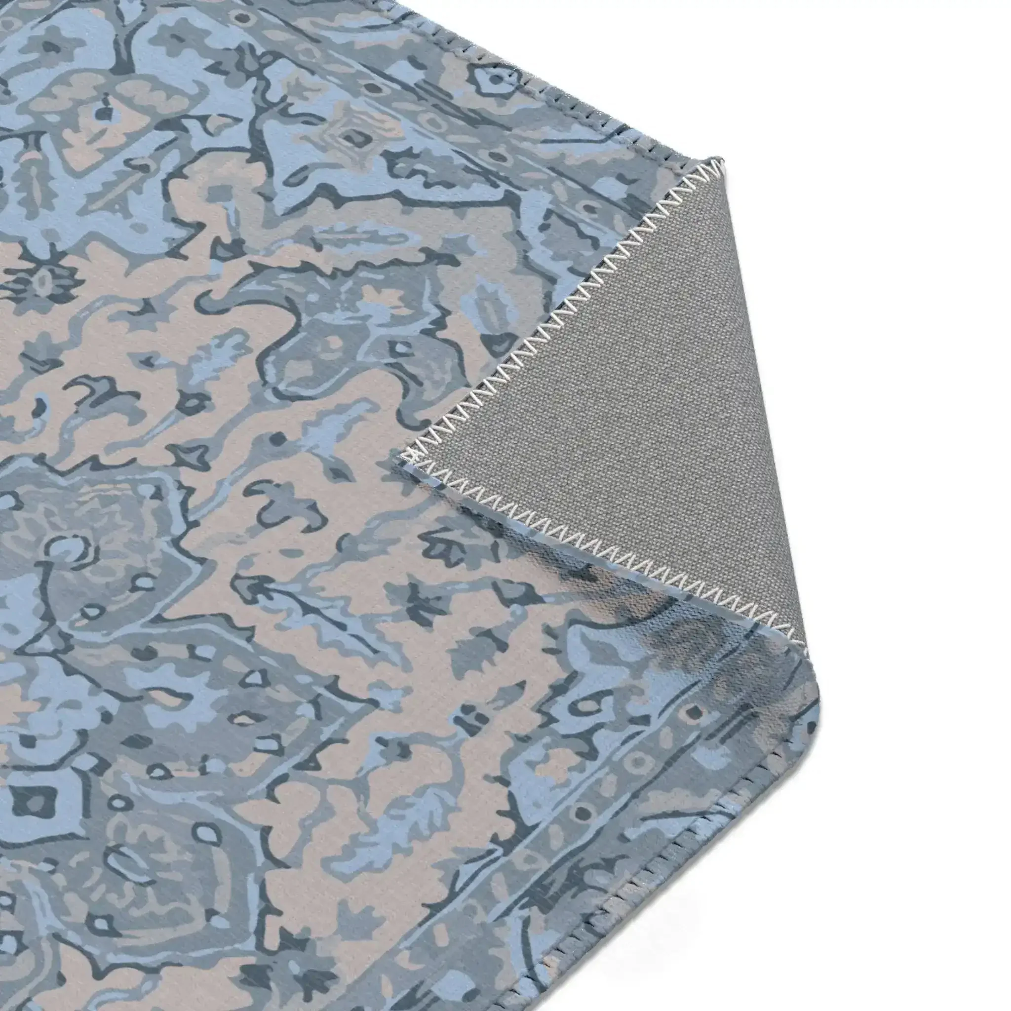 Frosted Petal Medallion Accent Rug - Image 6