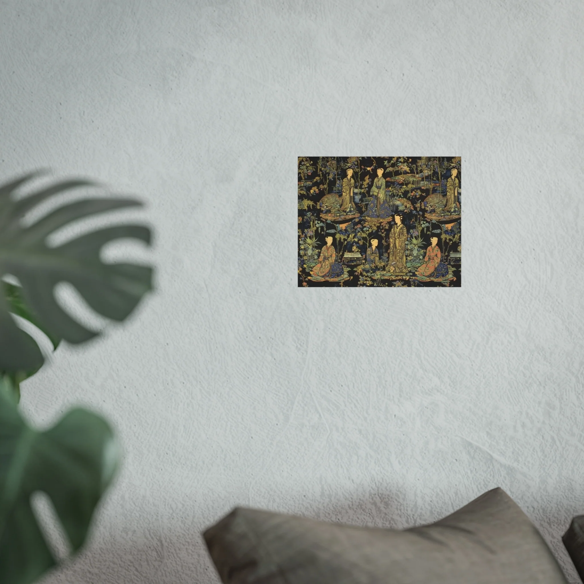 Garden Court Noir Tapestry Fine Art Poster - Image 19