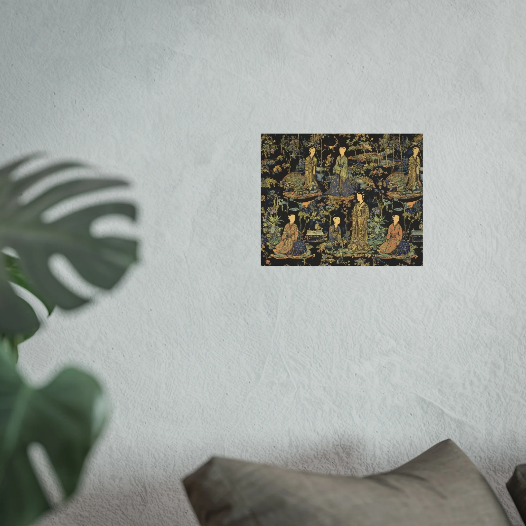 Garden Court Noir Tapestry Fine Art Poster - Image 21