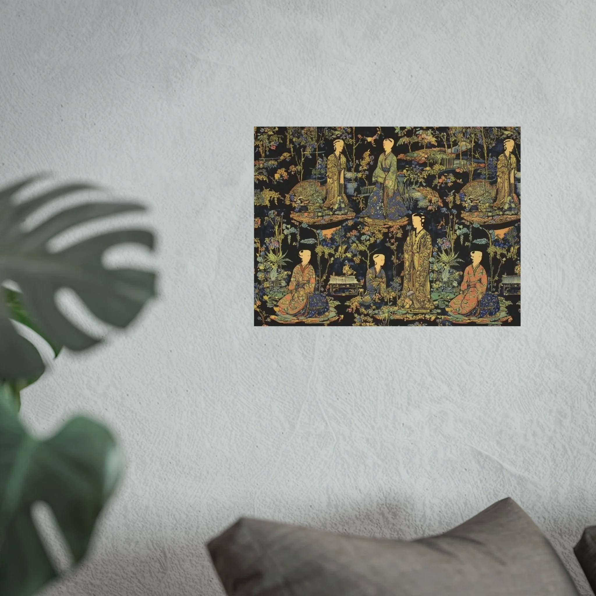 Garden Court Noir Tapestry Fine Art Poster - Image 23