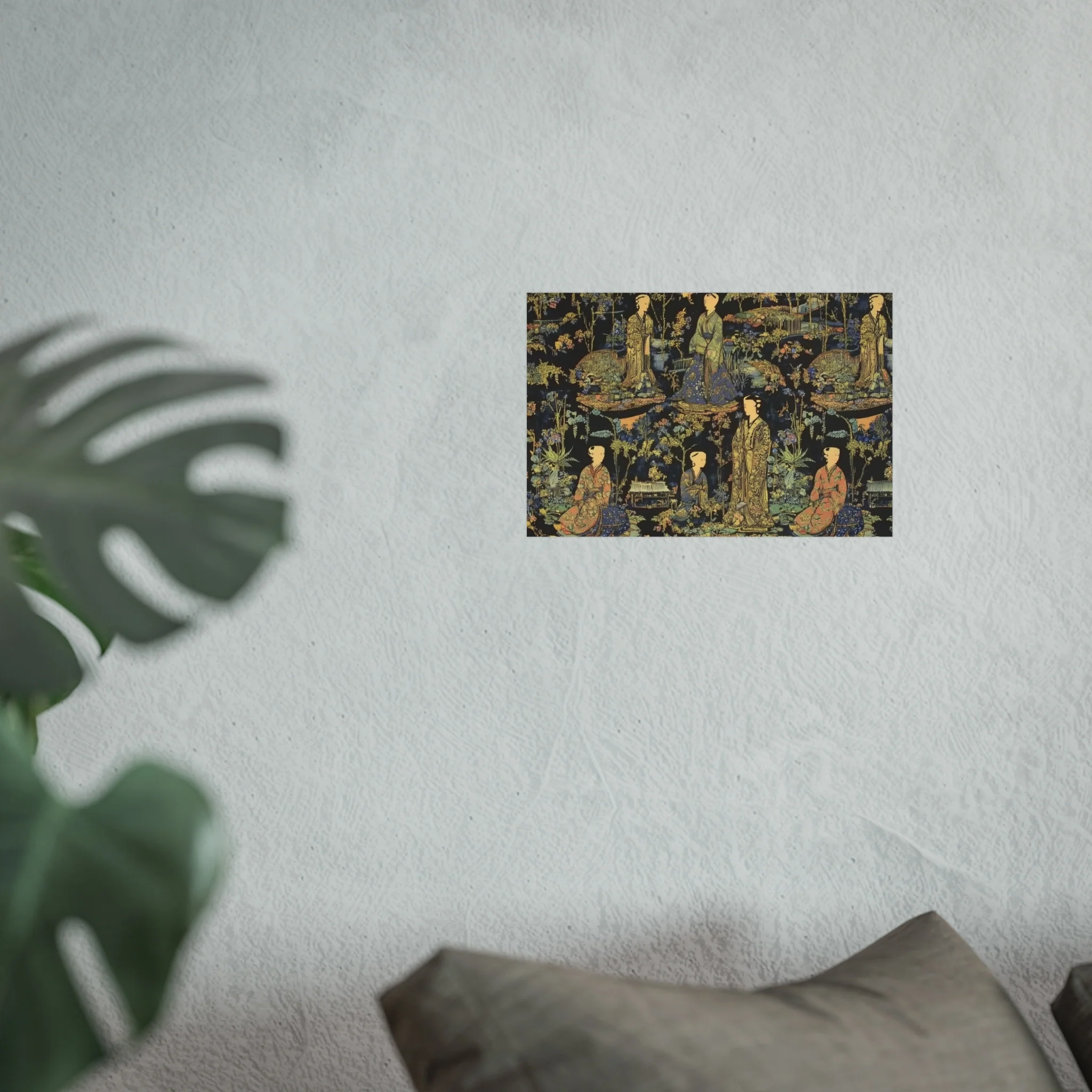 Garden Court Noir Tapestry Fine Art Poster - Image 29
