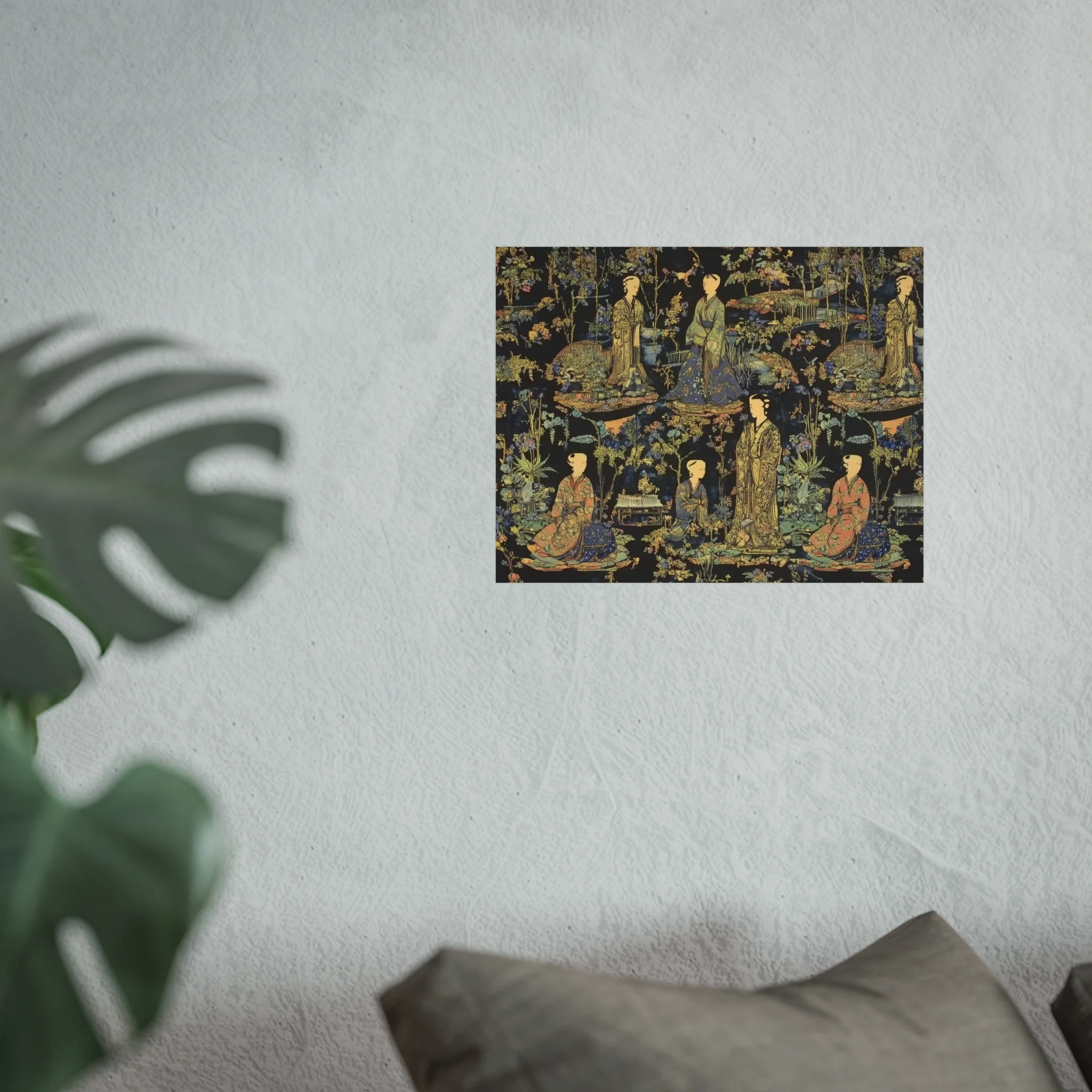 Garden Court Noir Tapestry Fine Art Poster - Image 31
