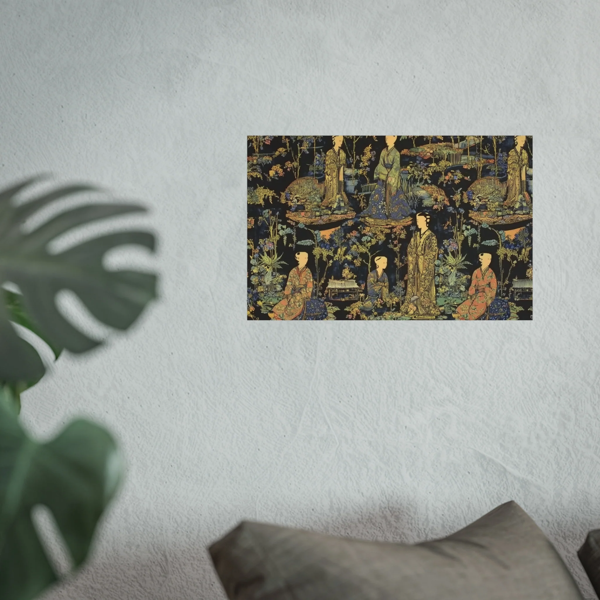 Garden Court Noir Tapestry Fine Art Poster - Image 33