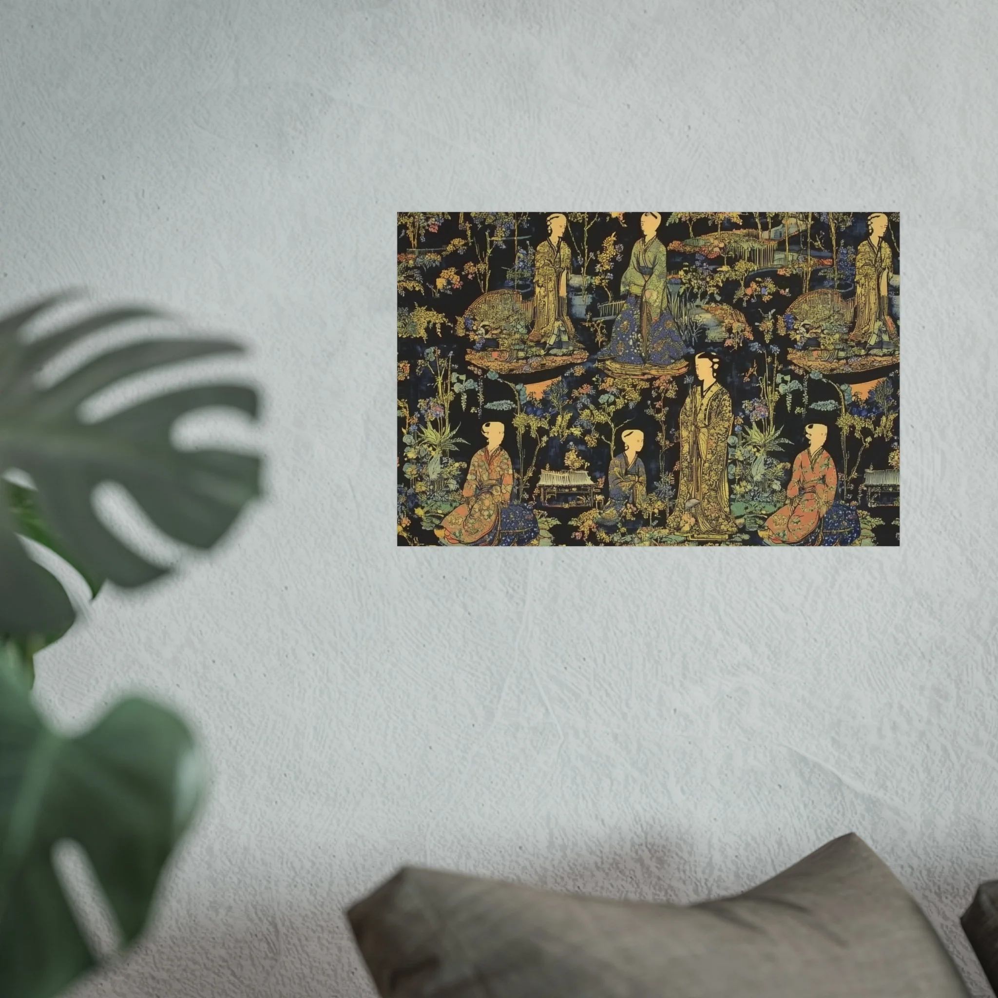 Garden Court Noir Tapestry Fine Art Poster - Image 35