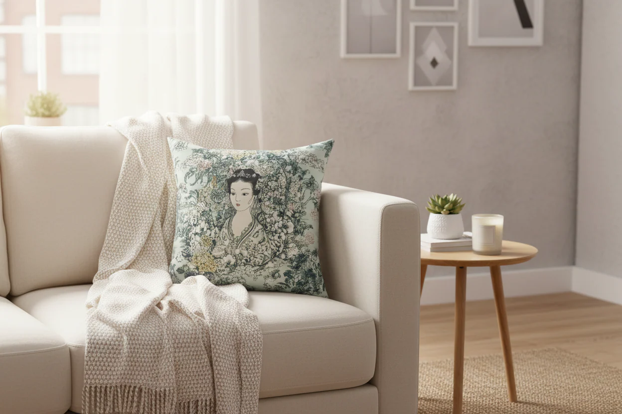 Garden Empress Dream Throw Pillow - Image 2
