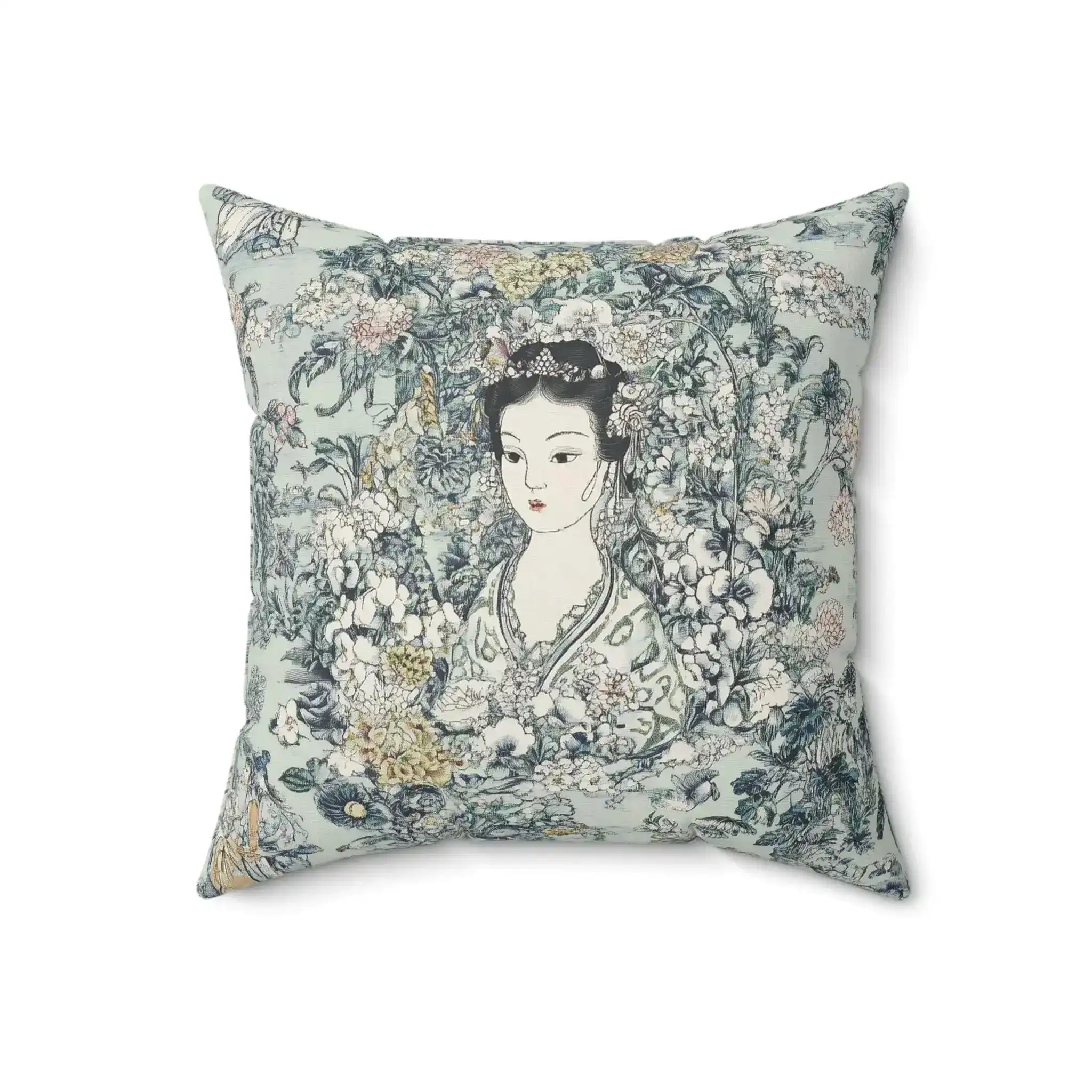 Garden Empress Dream Throw Pillow - Image 5