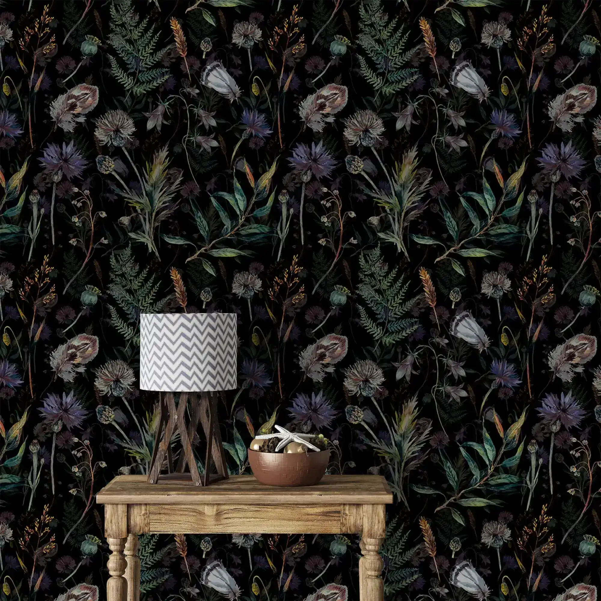 Garden of Ferns and Blooms Wallpaper - Image 11