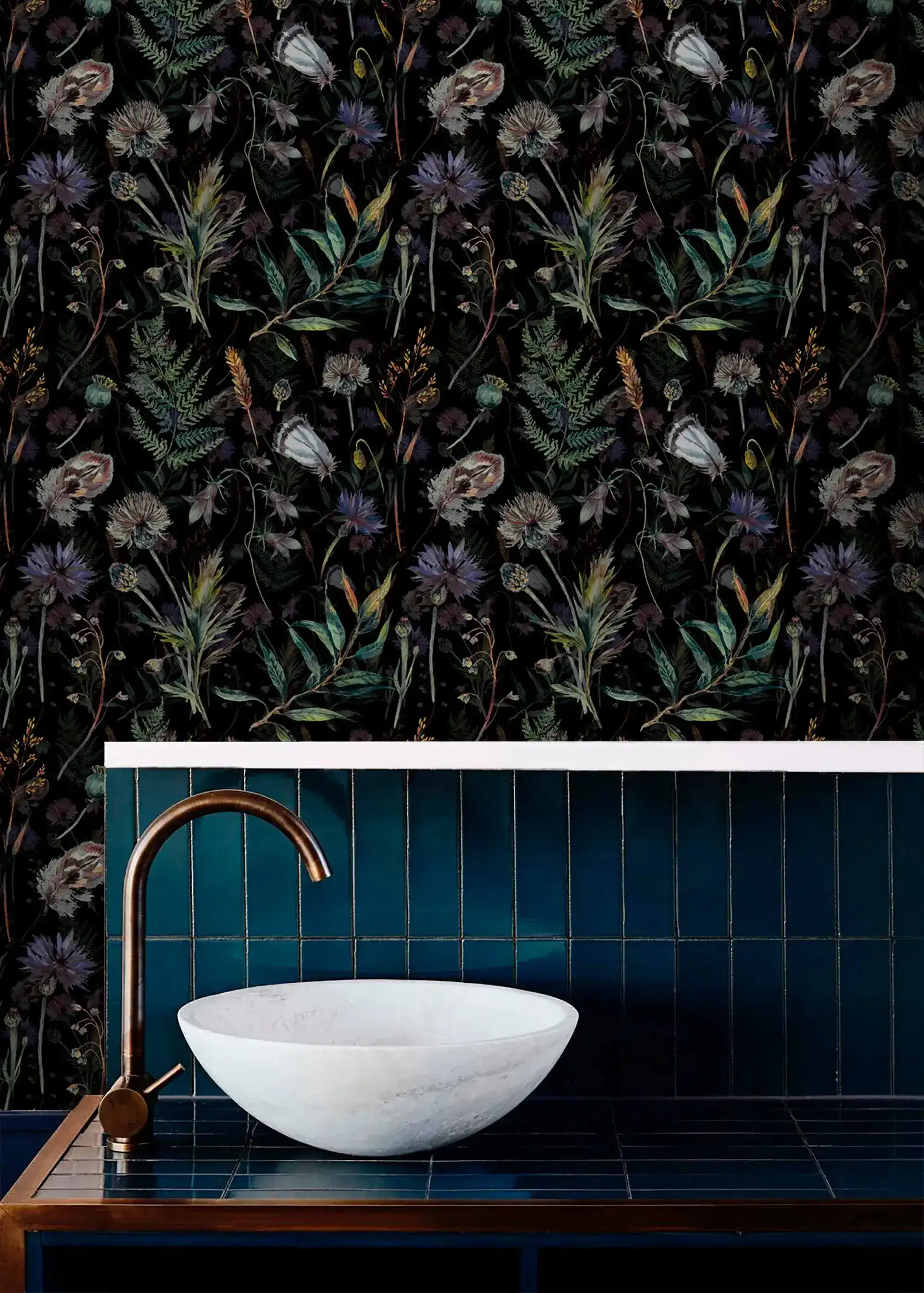 Garden of Ferns and Blooms Wallpaper - Image 13
