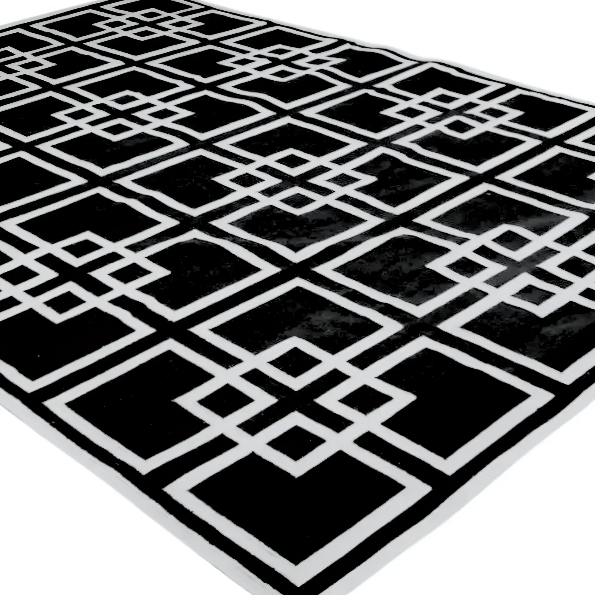 Gatsby's Garden Dhurrie Cotton Rug - Black - Image 2