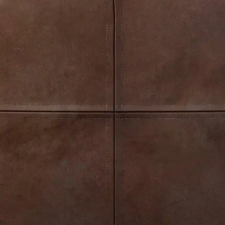 Genuine Leather Square Pouf Ottoman - Image 6