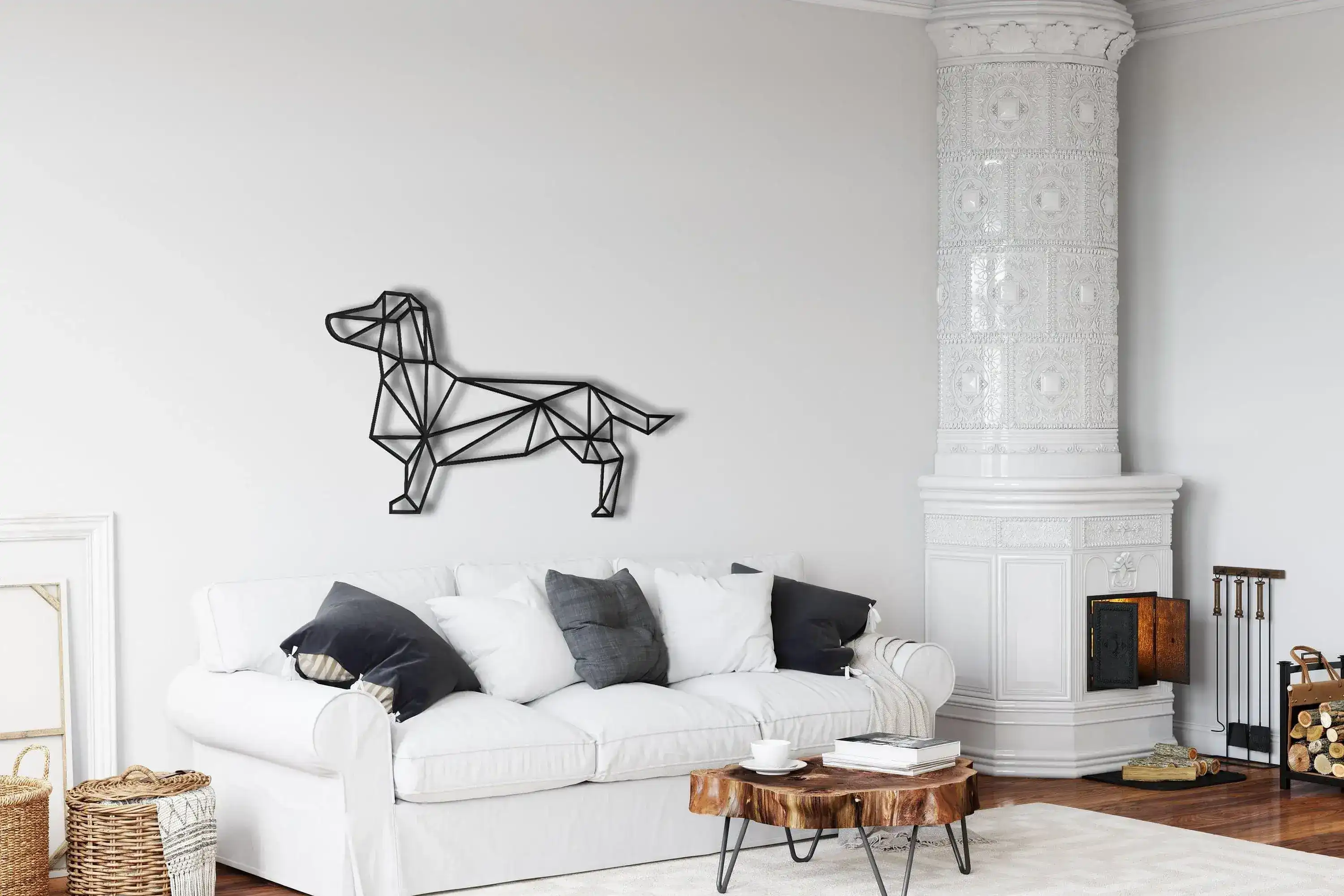 Geometric Dachshund Metal Wall Art - Image 9
