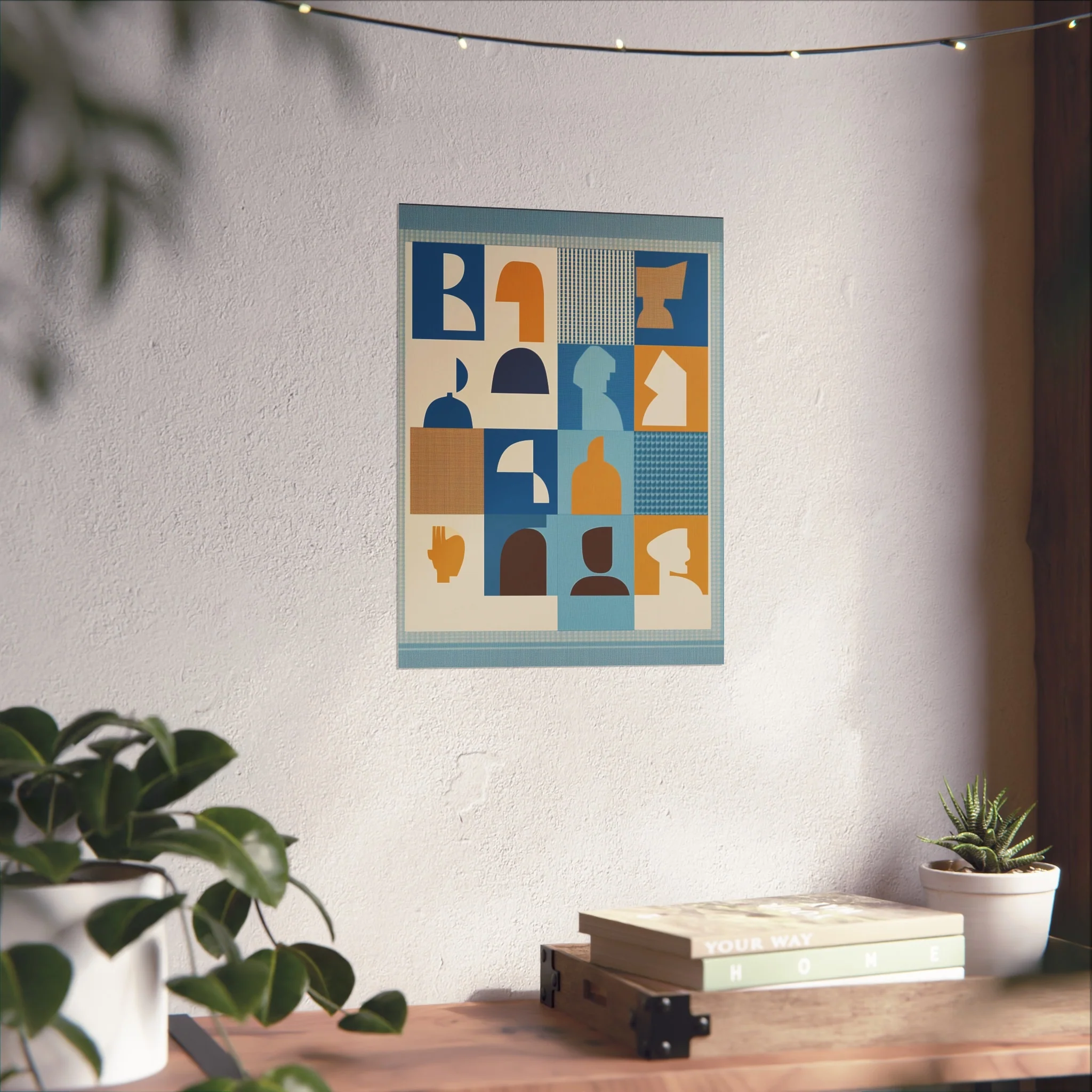 Geometric Faces Fine Art Poster - Image 28