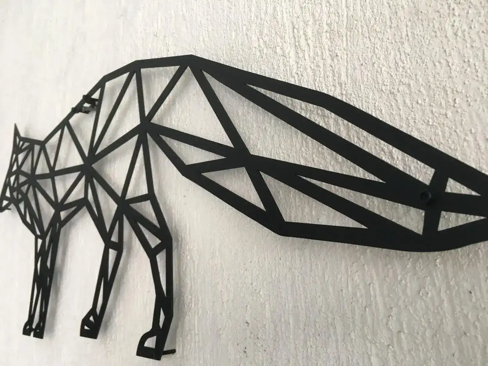 Geometric Fox Metal Wall Art - Image 10