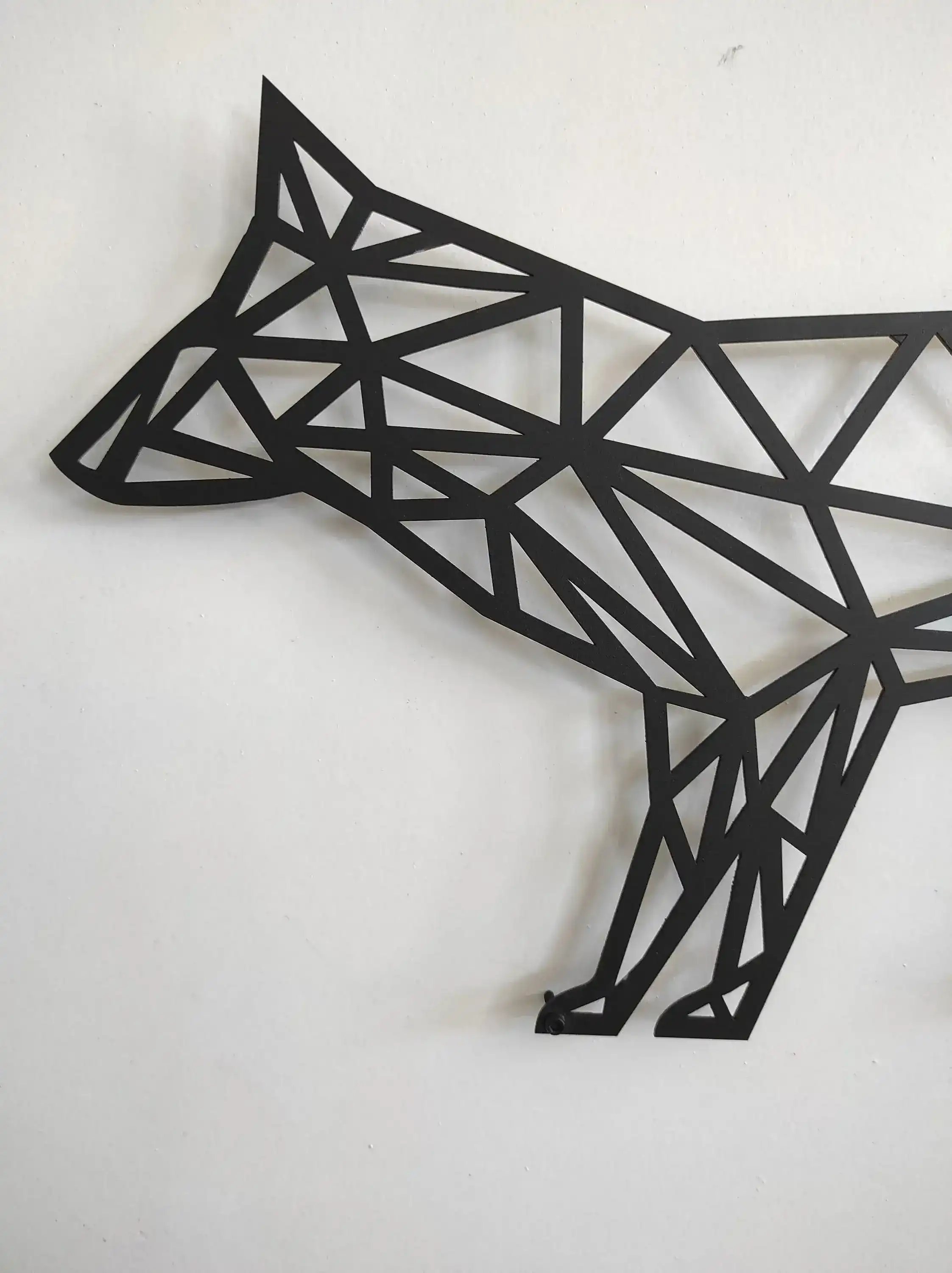 Geometric Fox Metal Wall Art - Image 11