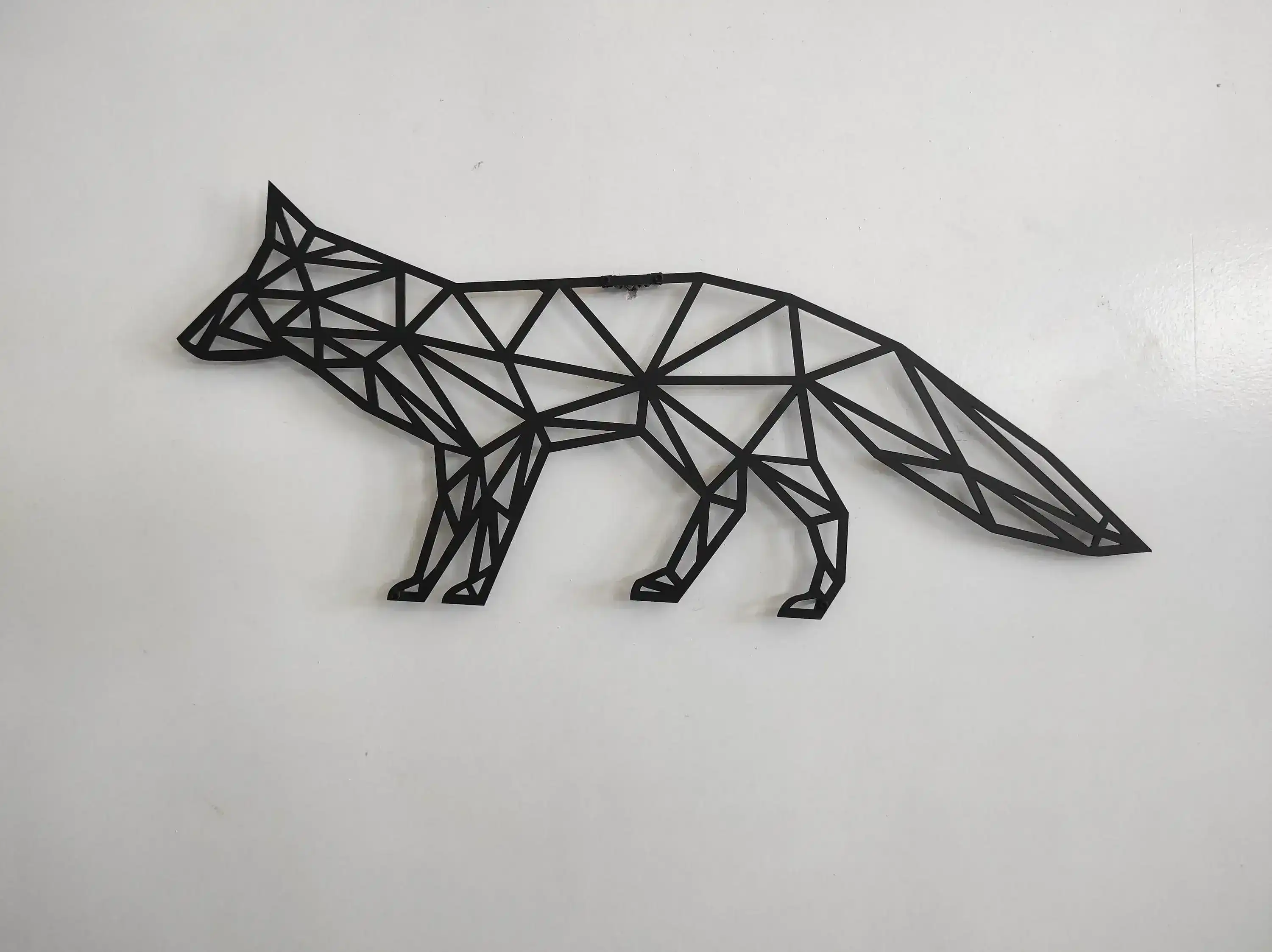 Geometric Fox Metal Wall Art - Image 7