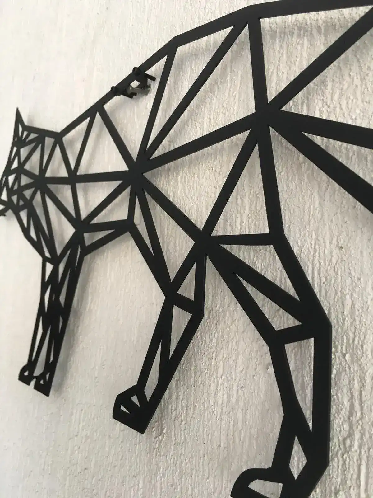 Geometric Fox Metal Wall Art - Image 8
