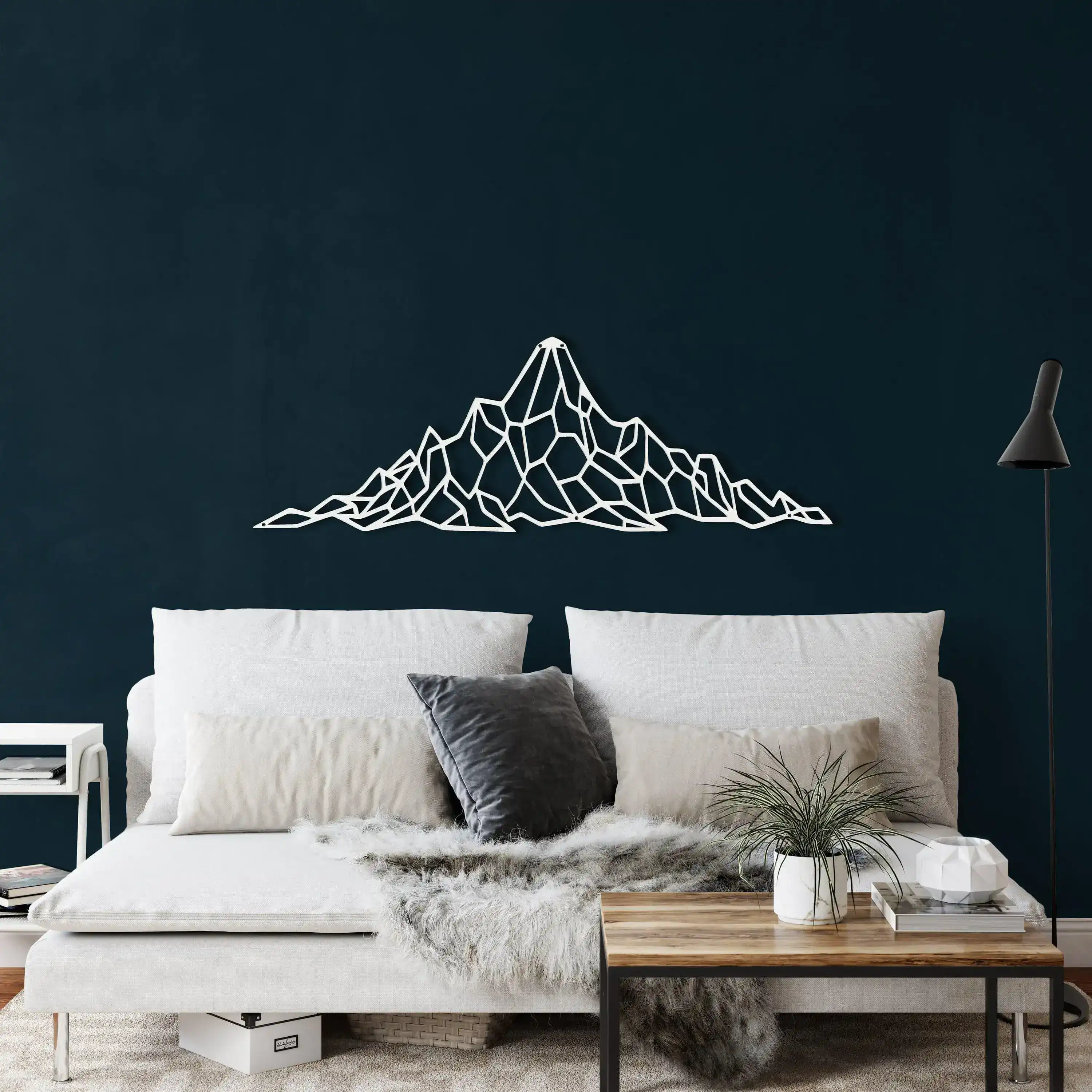 Geometric Mountain Metal Wall Art - Image 9