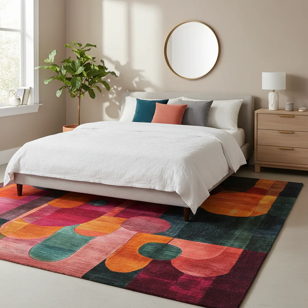 Geometric Odyssey wool Hand Tufted Wool Rug - Image 2