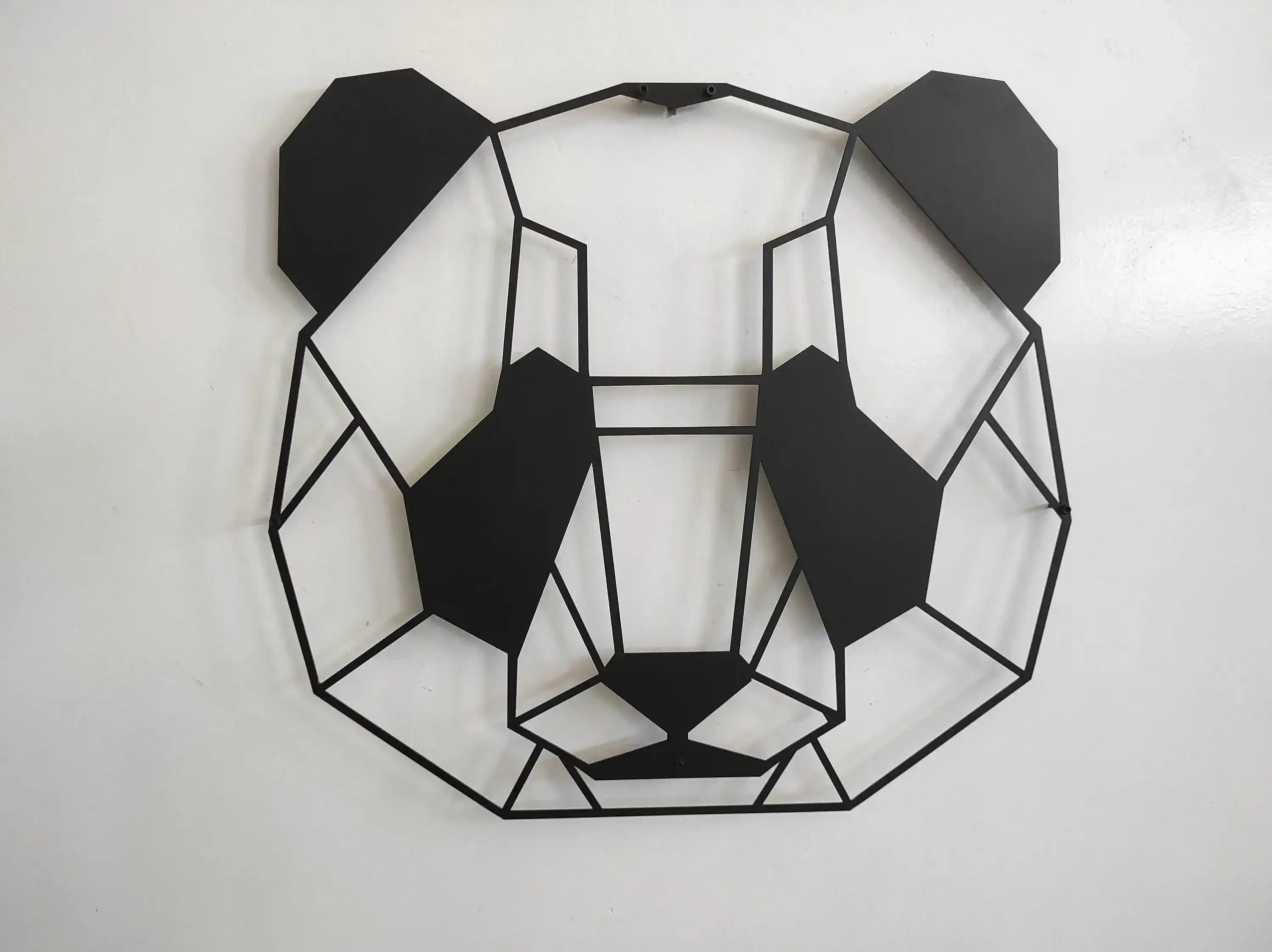 Geometric Panda Head Metal Wall Hanging Decor - Image 8