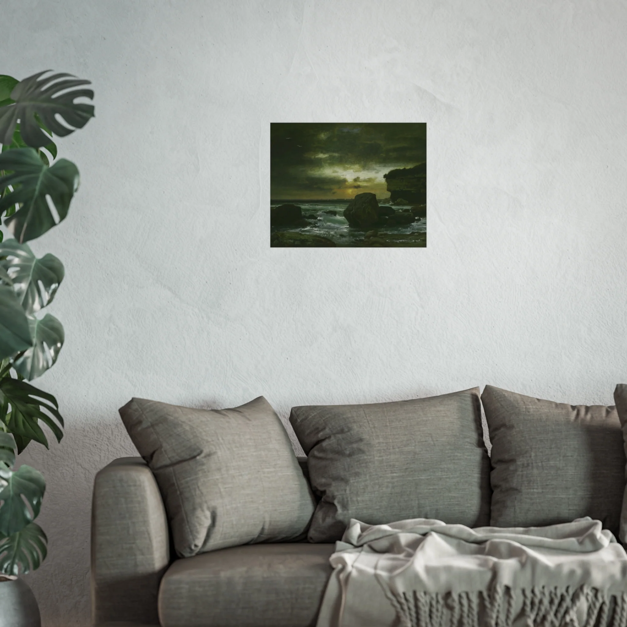 George Inness - A Marine | Fine Art Poster - Image 7