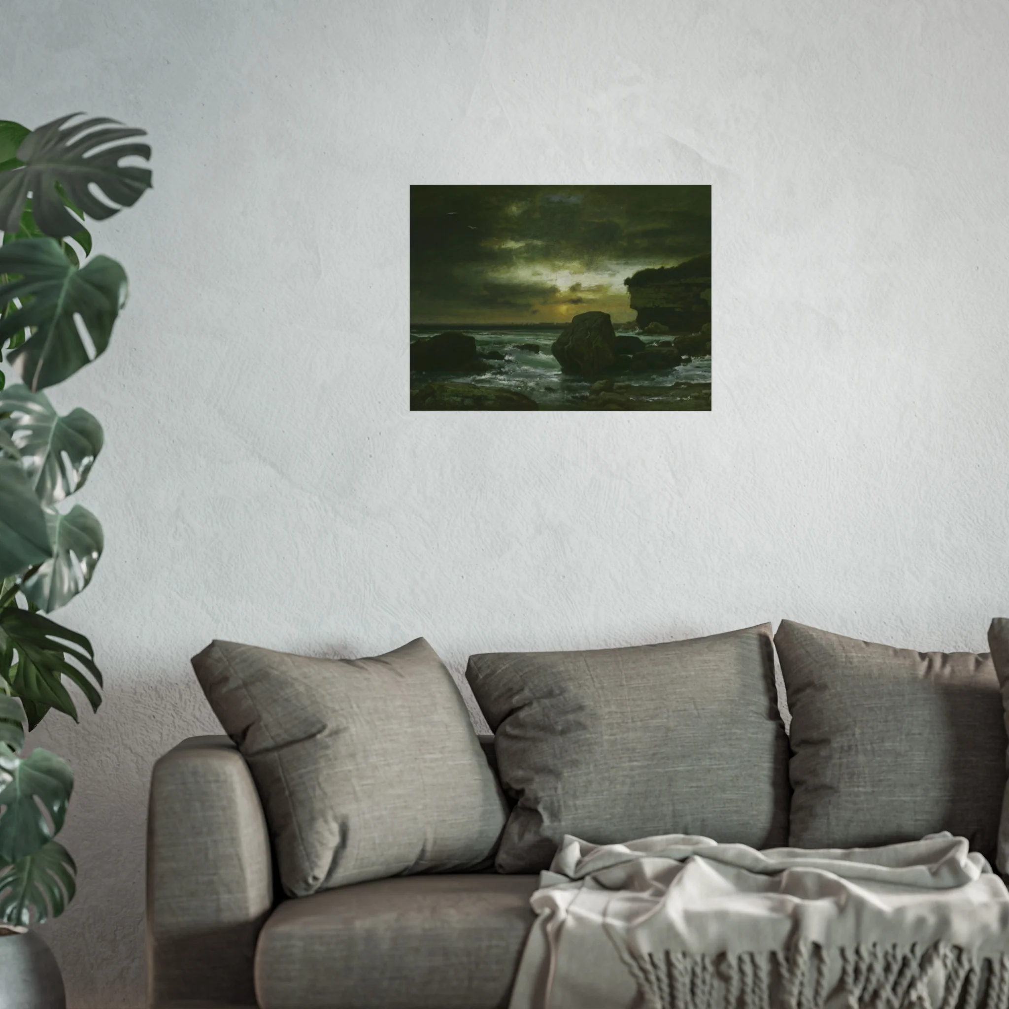 George Inness - A Marine | Fine Art Poster - Image 9