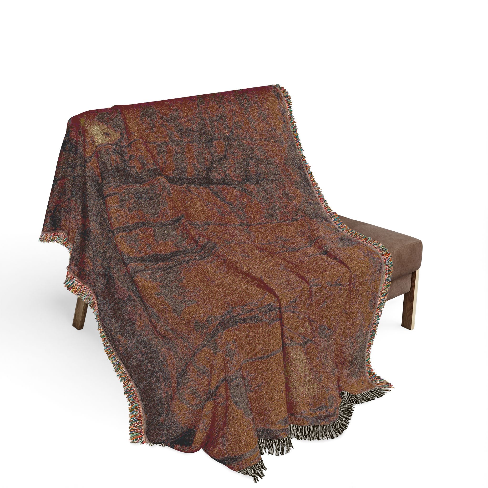 George Inness - Autumn Woods | Woven Tapestry Blanket - Image 3