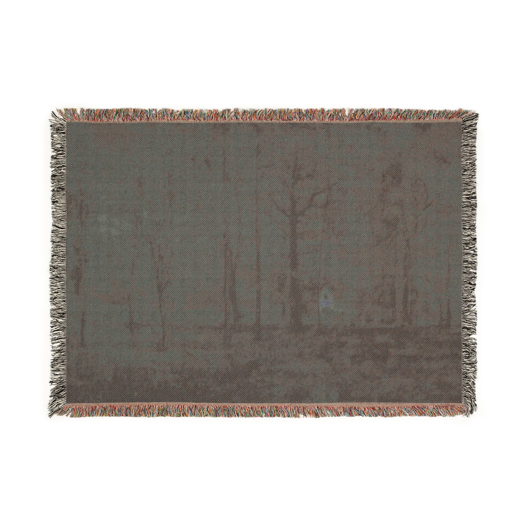 George Inness - Autumn Woods | Woven Tapestry Blanket - Image 4