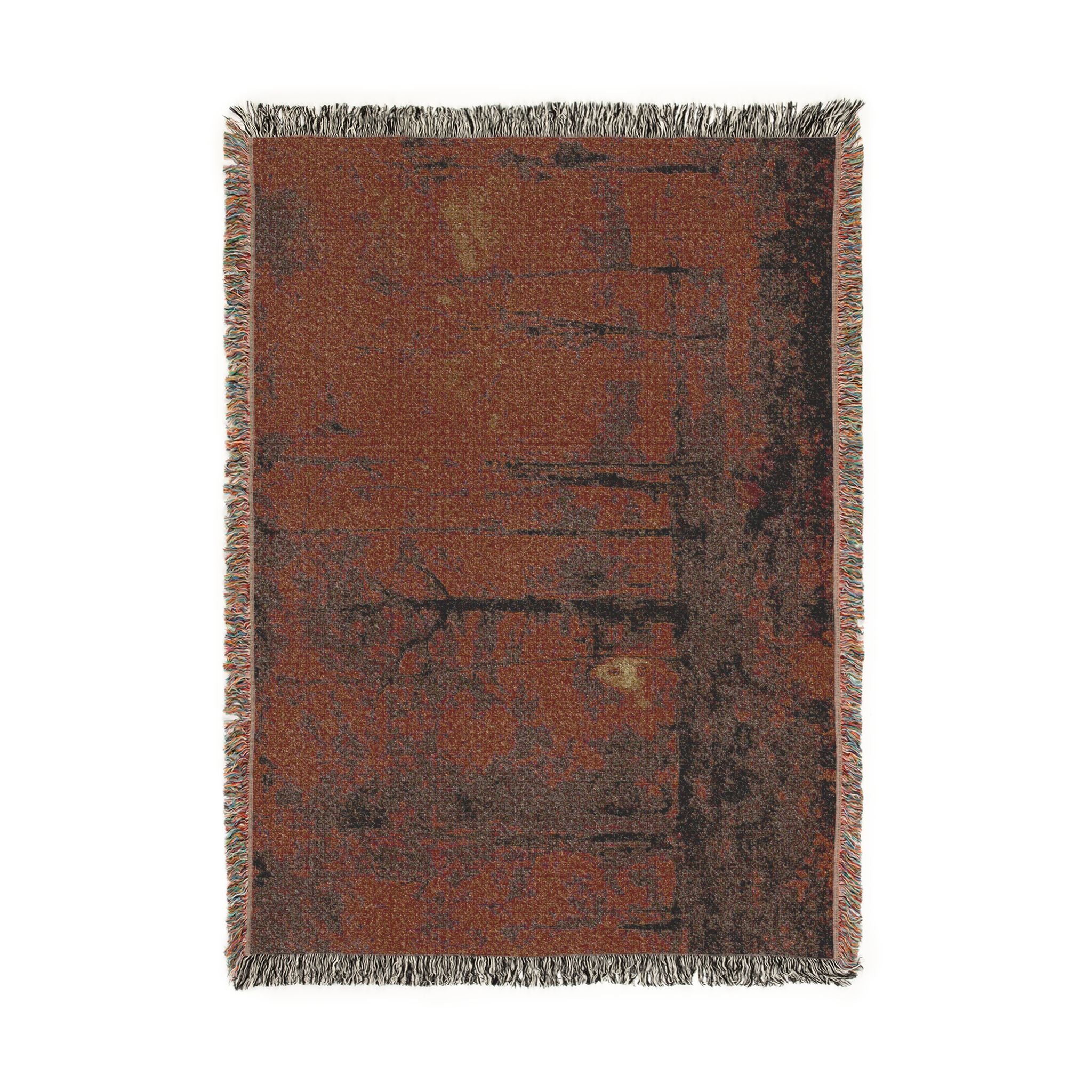 George Inness - Autumn Woods | Woven Tapestry Blanket - Image 6