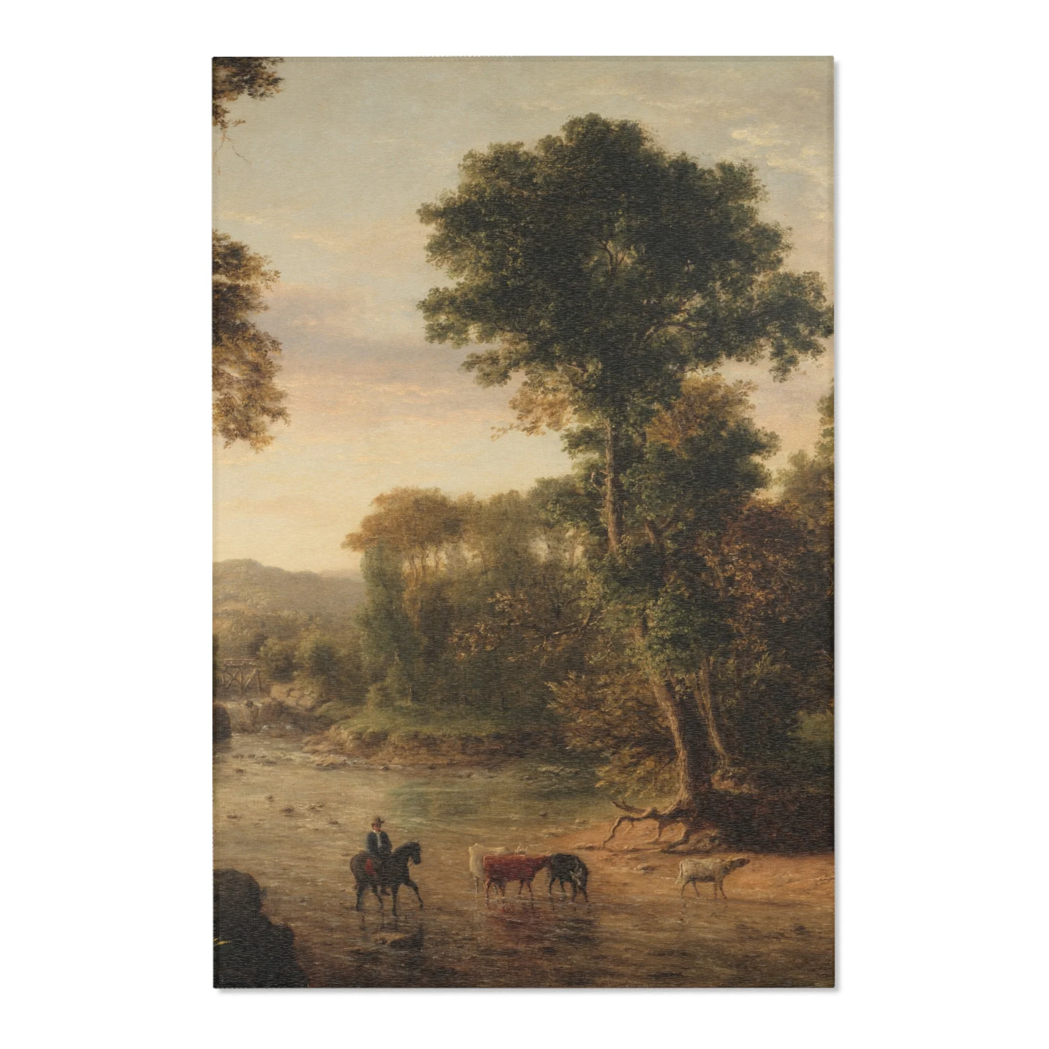 George Inness - Crossing the Ford | Area Rug - Image 3