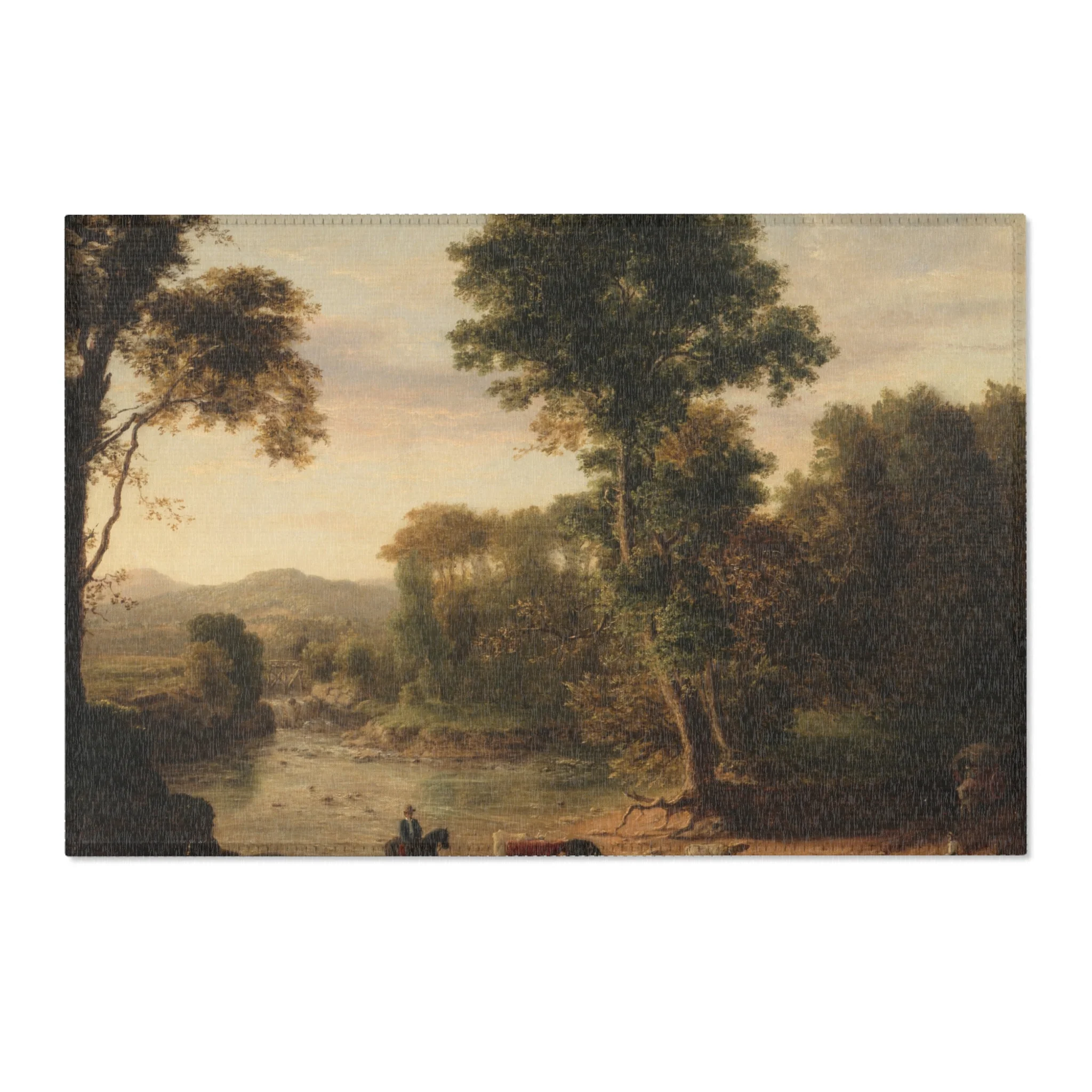 George Inness - Crossing the Ford | Area Rug - Image 4