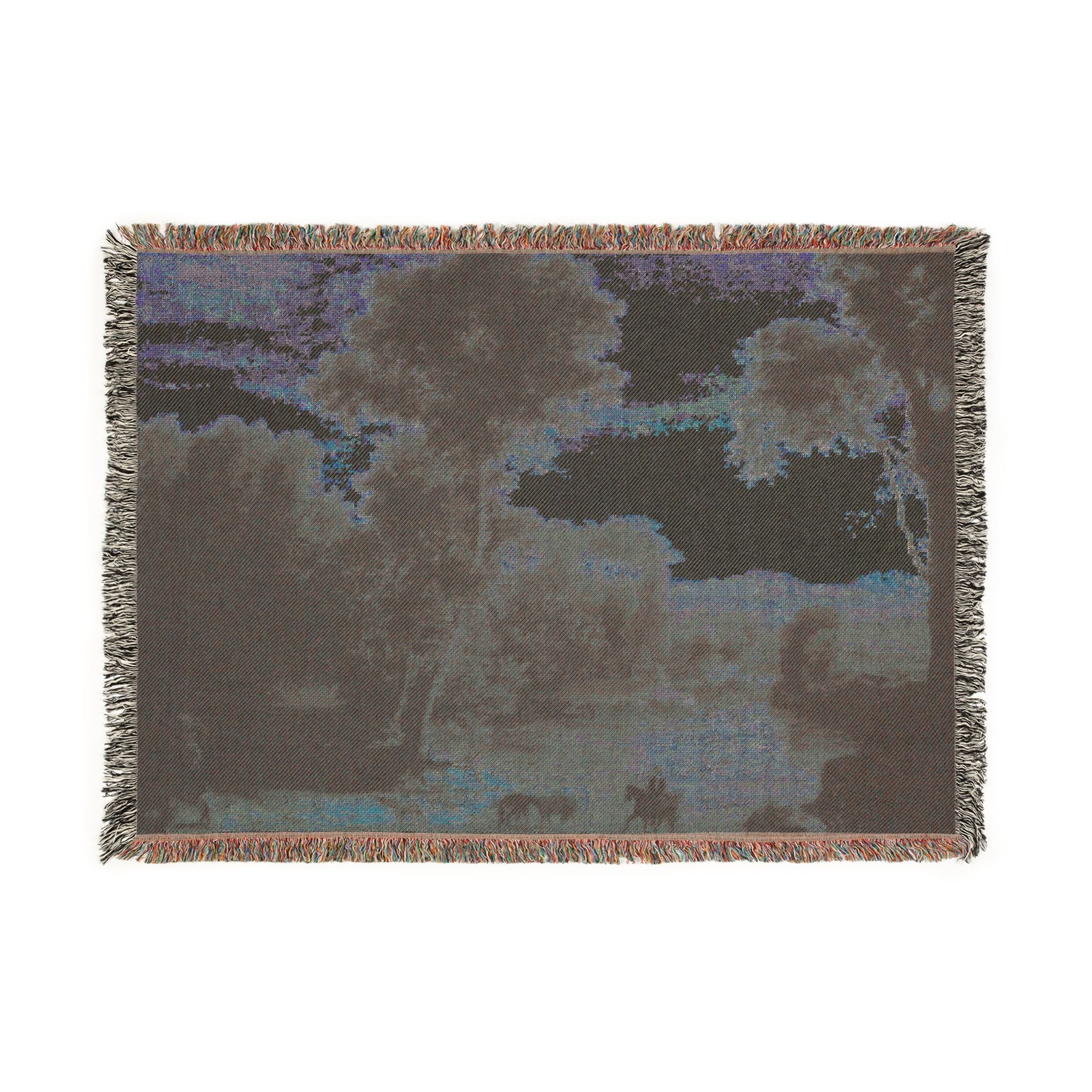 George Inness - Crossing the Ford | Woven Tapestry Blanket - Image 4