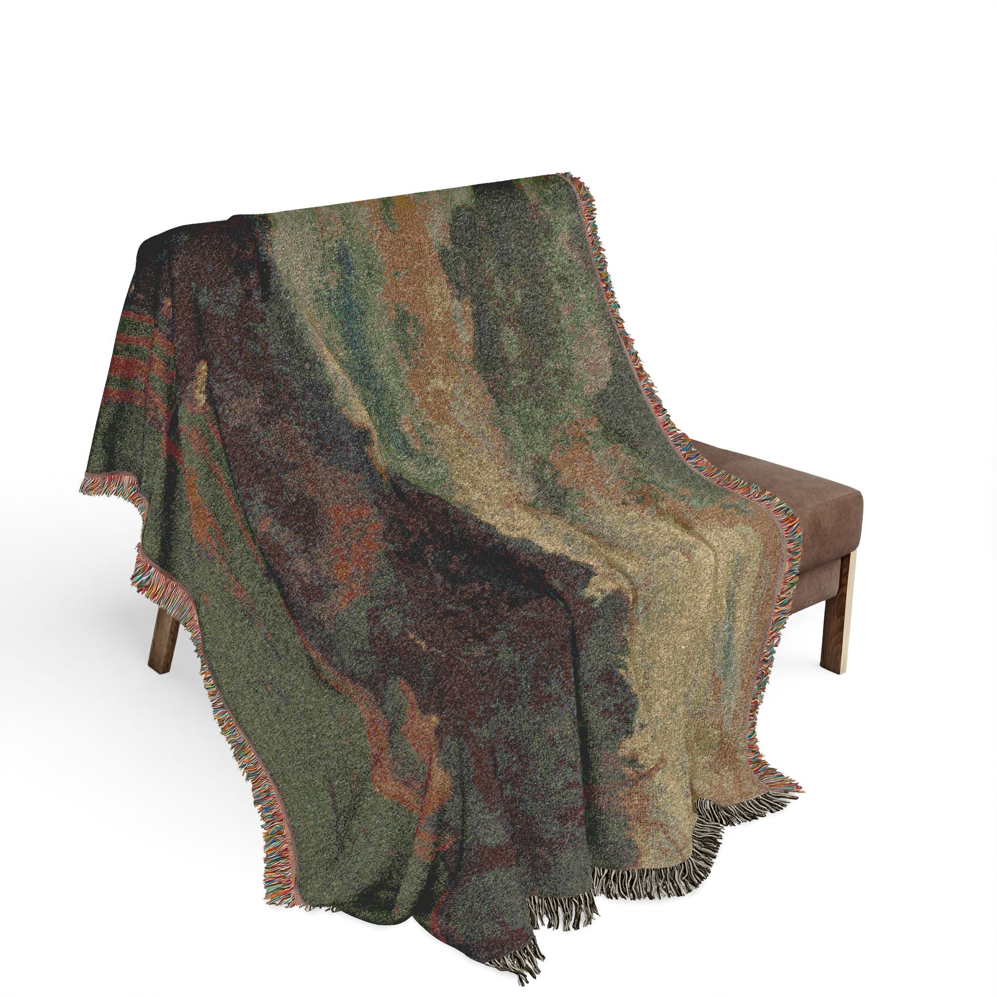 George Inness - Harvest, Montclair, New Jersey | Woven Tapestry Blanket - Image 3