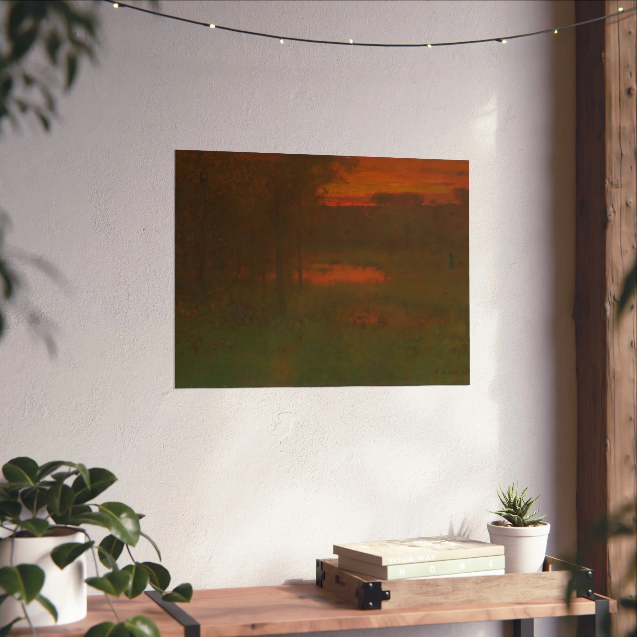 George Inness - Landscape, Sunset | Fine Art Poster - Image 10