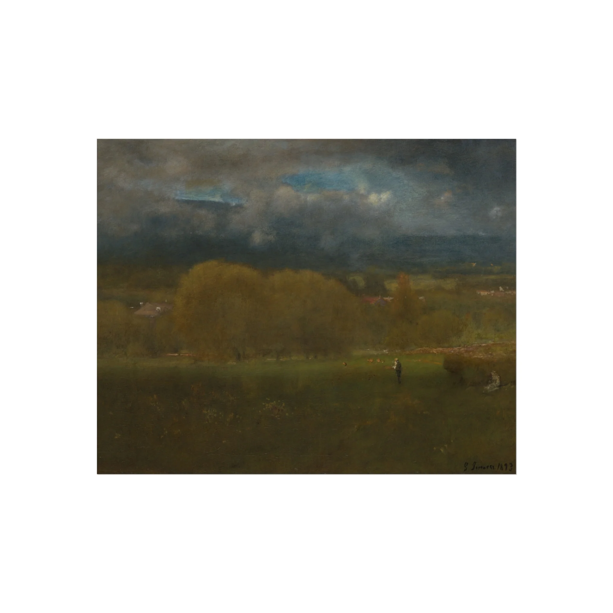 George Inness - Sunlit Valley | Fine Art Poster - Image 2