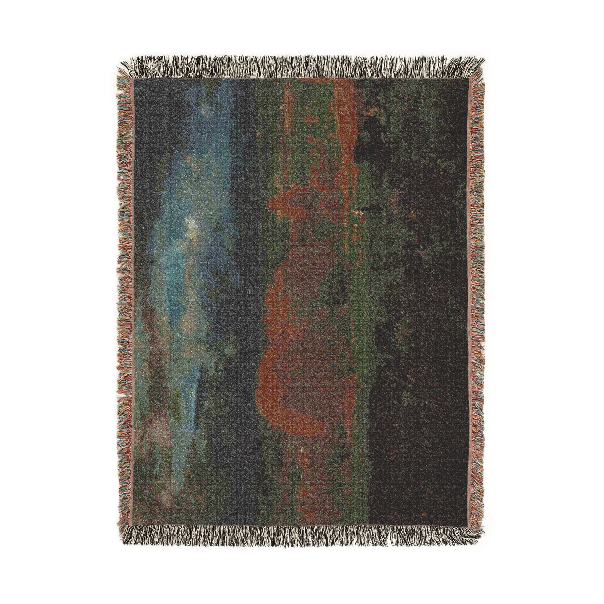 George Inness - Sunlit Valley | Woven Tapestry Blanket - Image 11