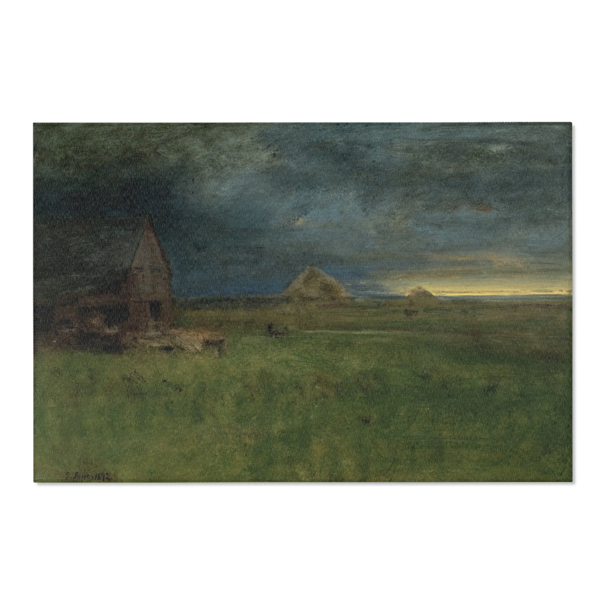 George Inness - The Lonely Farm, Nantucket | Area Rug - Image 6