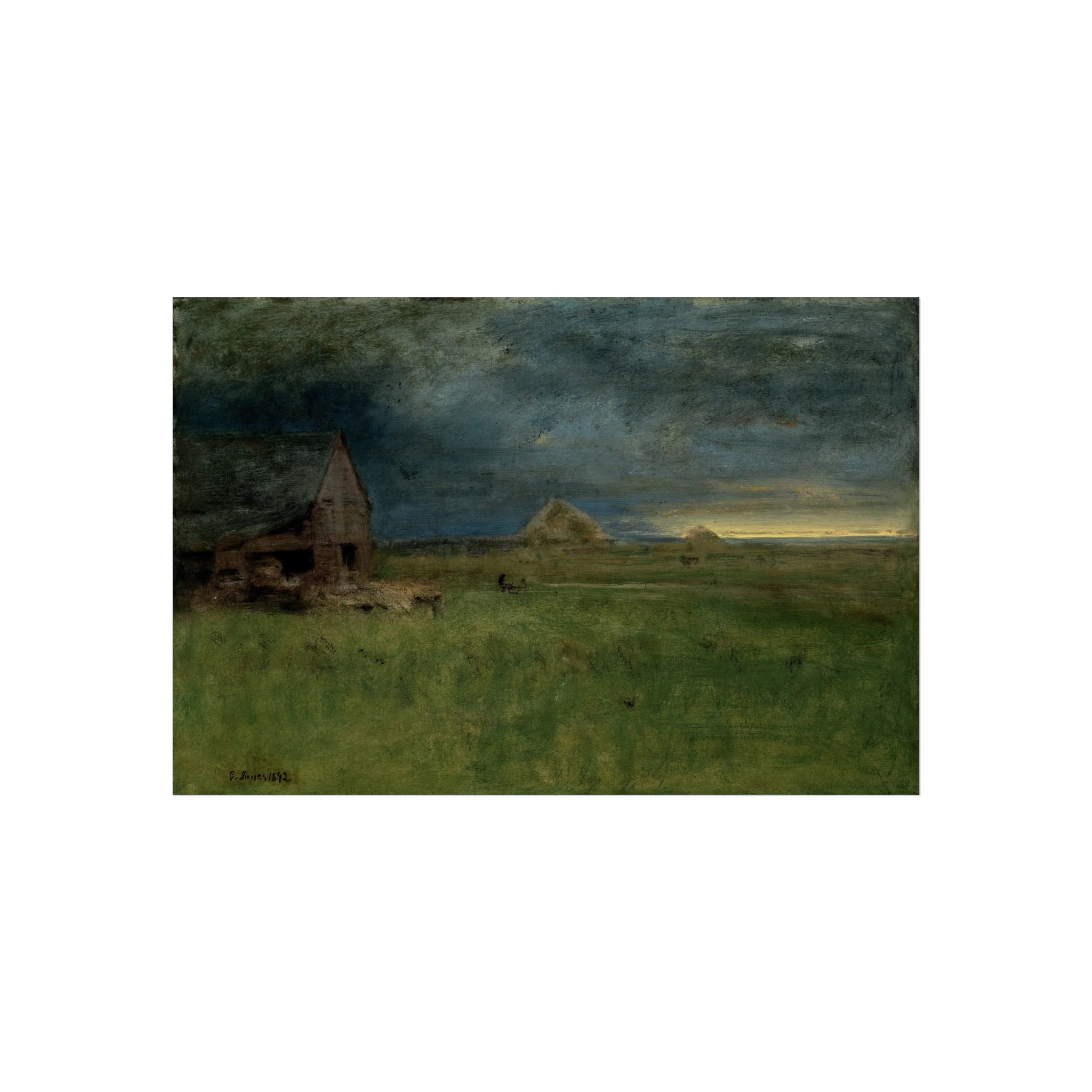 George Inness - The Lonely Farm, Nantucket | Fine Art Poster - Image 4