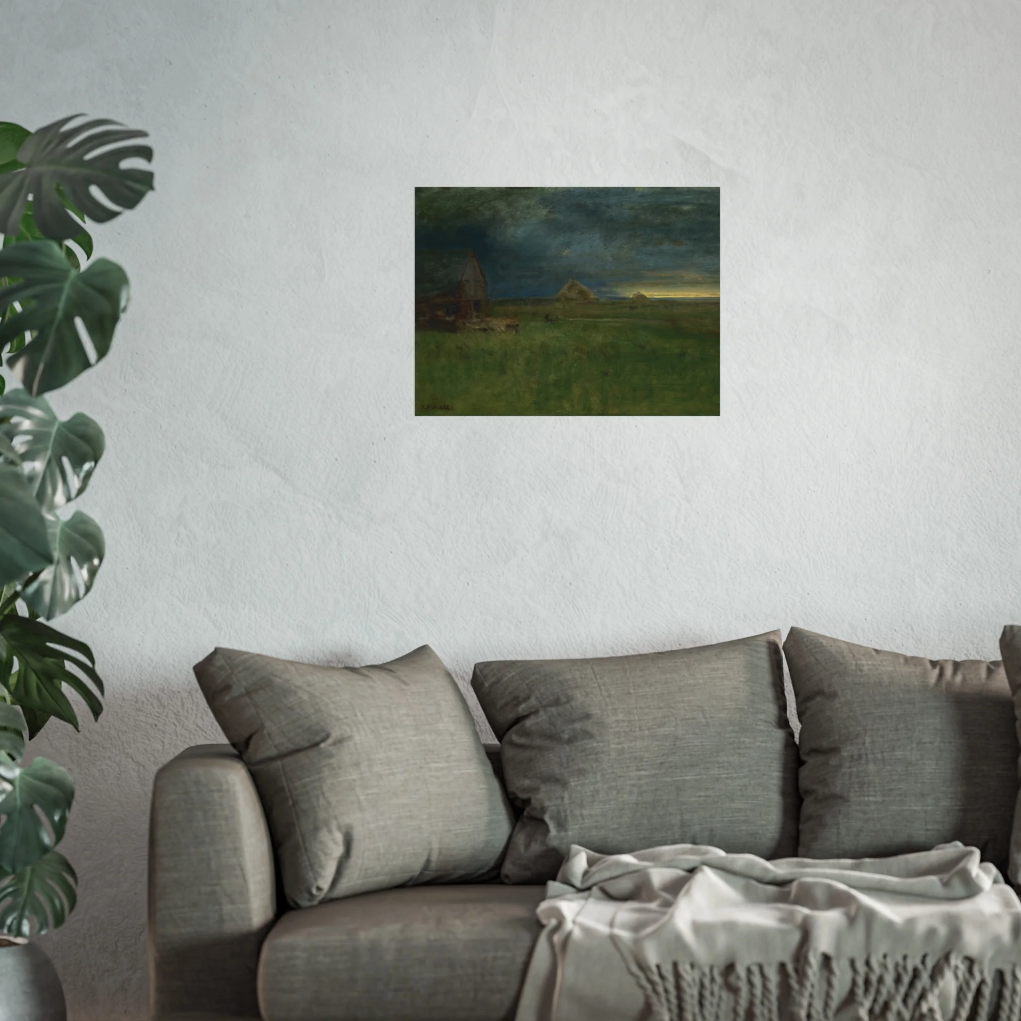 George Inness - The Lonely Farm, Nantucket | Fine Art Poster - Image 9