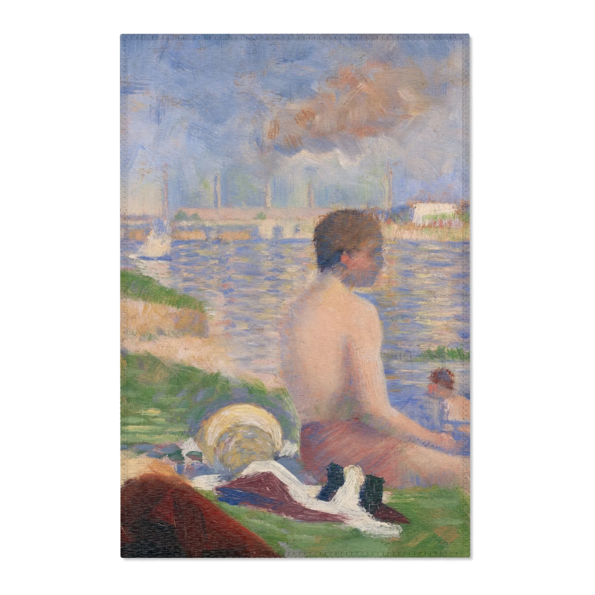 Georges Seurat - Final Study for Bathers at Asnières | Area Rug