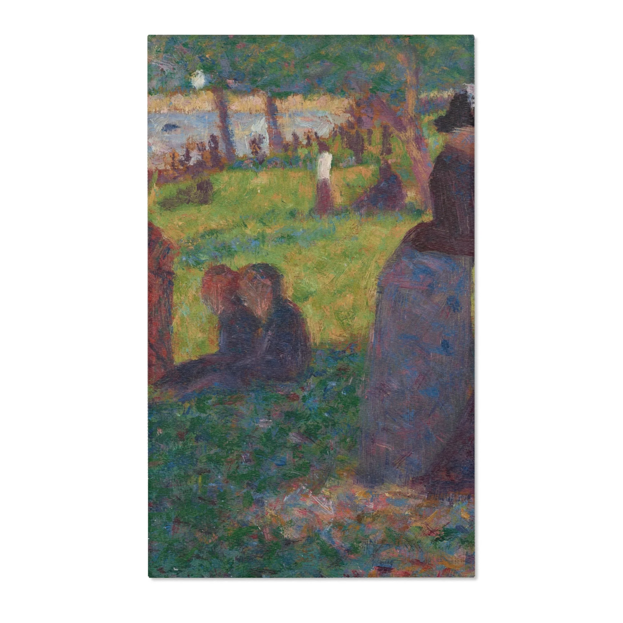 Georges Seurat - Oil Sketch for A Sunday on La Grande Jatte — 1884 | Area Rug - Image 2