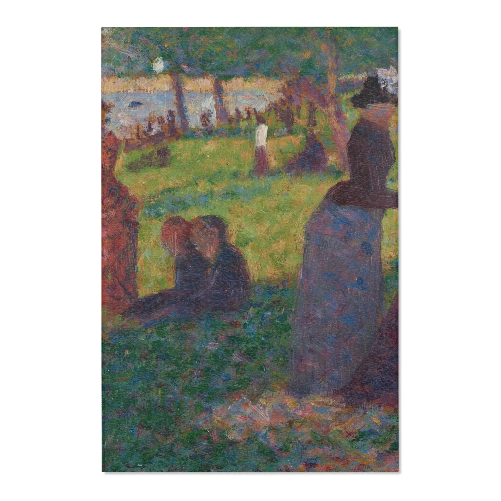 Georges Seurat - Oil Sketch for A Sunday on La Grande Jatte — 1884 | Area Rug - Image 3