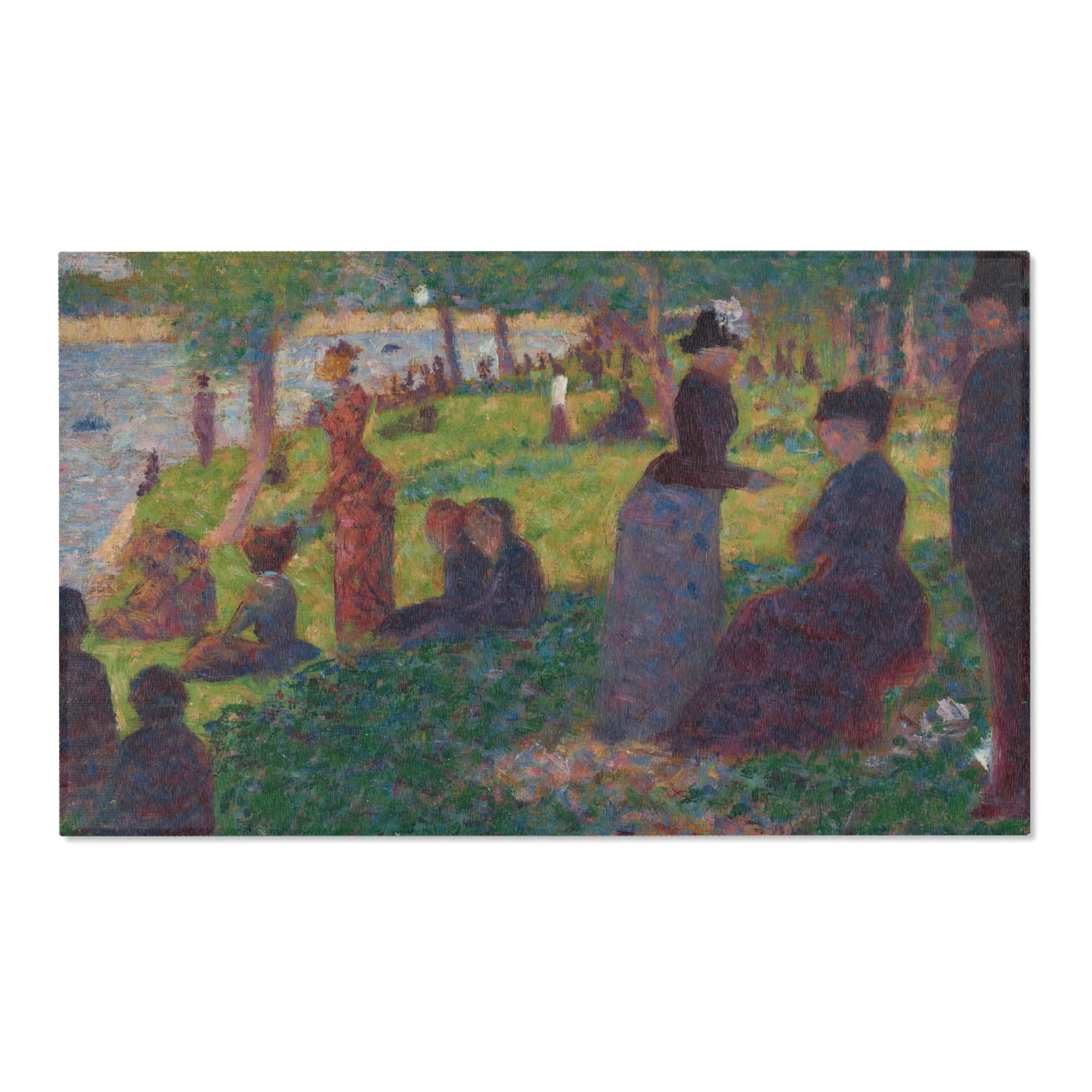 Georges Seurat - Oil Sketch for A Sunday on La Grande Jatte — 1884 | Area Rug - Image 5