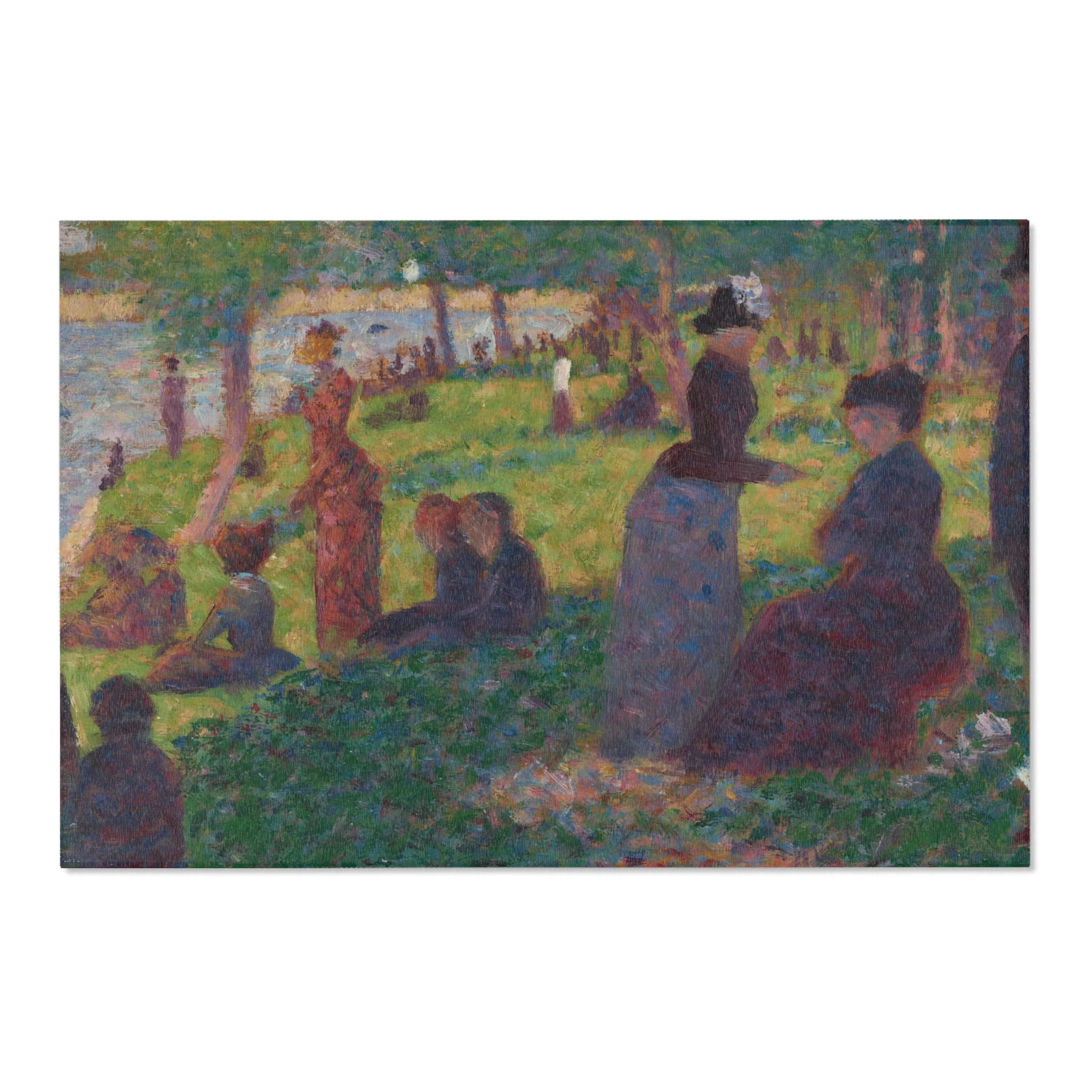Georges Seurat - Oil Sketch for A Sunday on La Grande Jatte — 1884 | Area Rug - Image 6