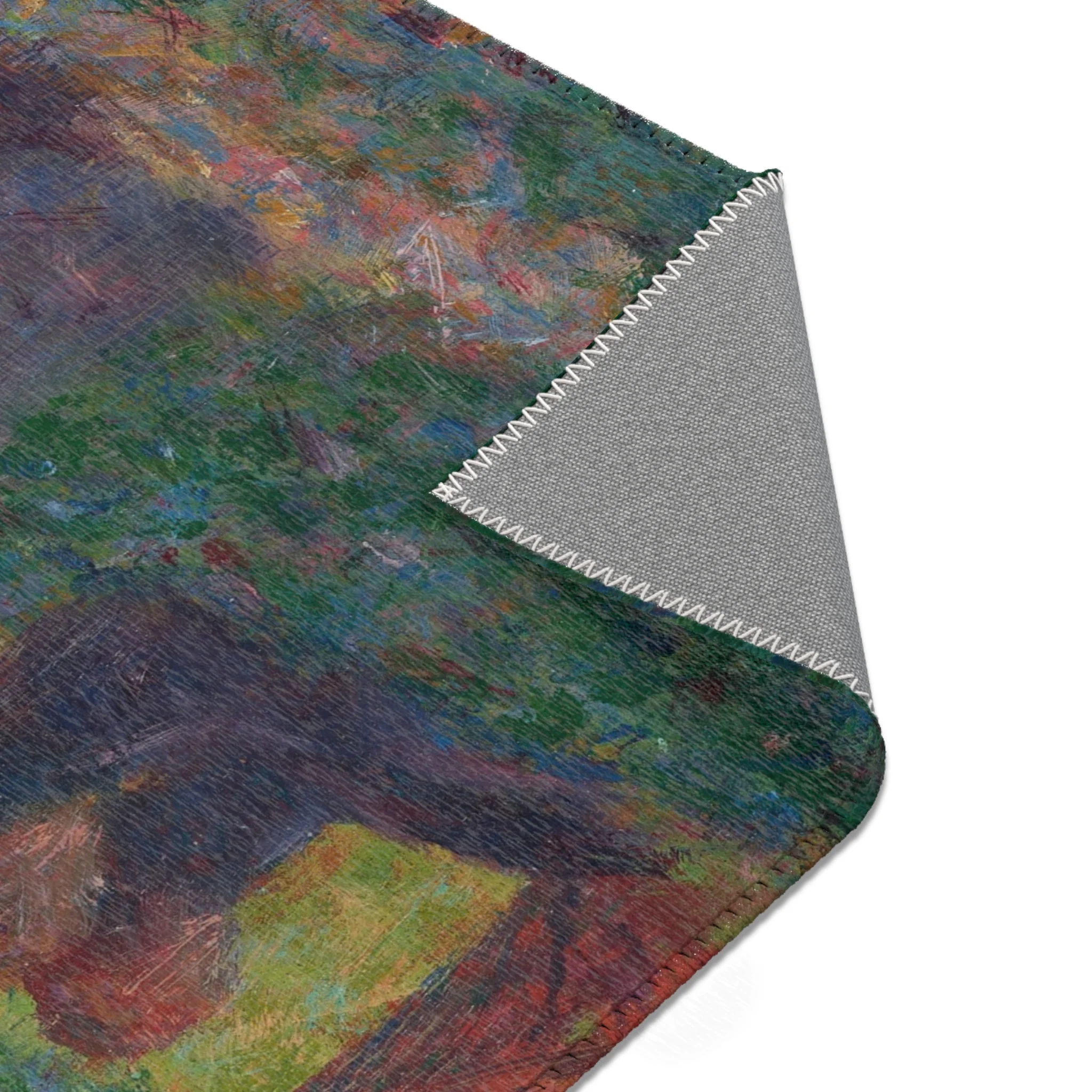 Georges Seurat - Oil Sketch for A Sunday on La Grande Jatte — 1884 | Area Rug - Image 7